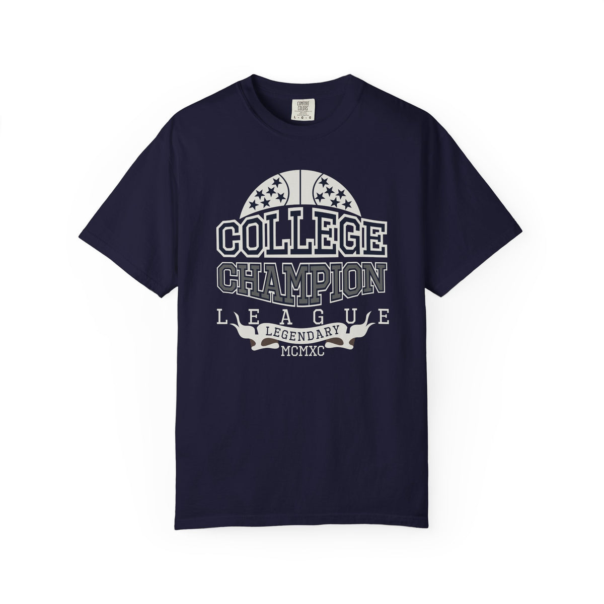 College Champion Basketball League Athletic Unisex Comfort Colors Garment-Dyed Heavyweight 100 Cotton Art Design T-Shirt w12