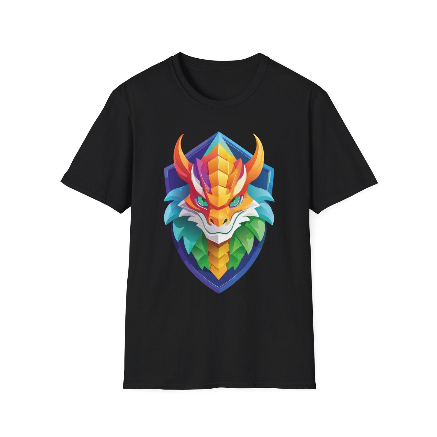 Unisex Dragon T Shirt Softstyle 64000 100 Percent Ring Spun Cotton Comfortable Tee