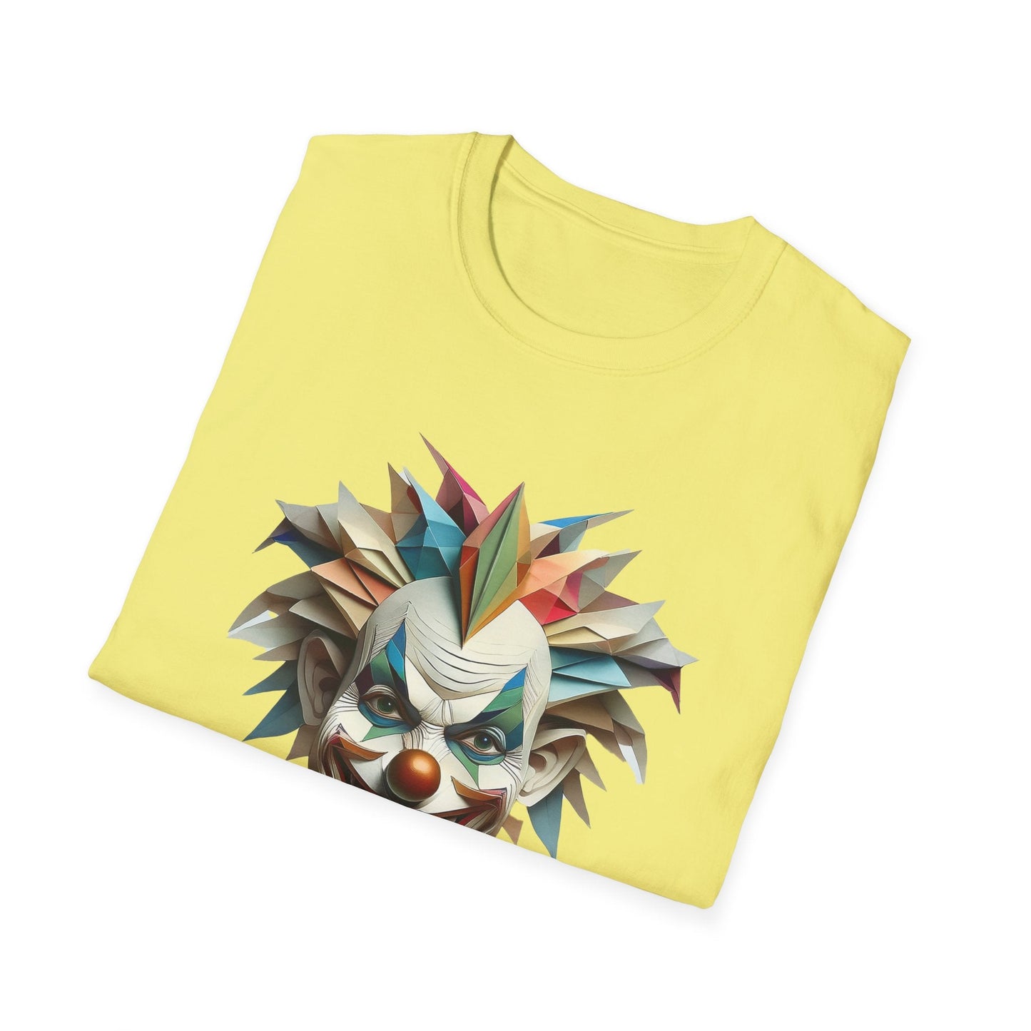 Clown Shirt Unisex Funny Circus Tee Gildan Softstyle 64000 Short Sleeve Cotton Tee