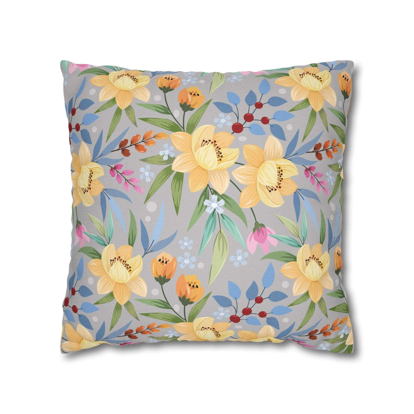 Floral Poly Pillowcase