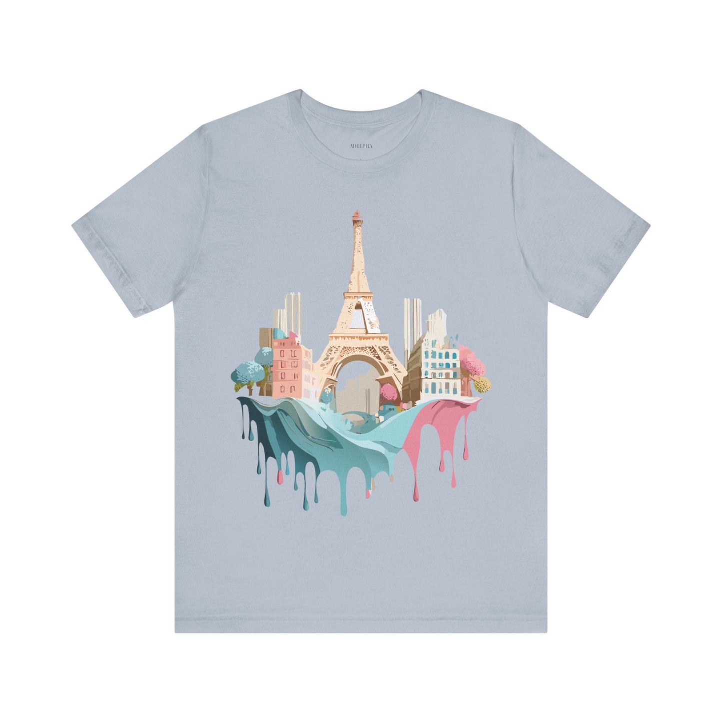Paris Tourist Shirt Unisex Graphic Tee With Vintage Inspired Artwork Adelpha Art Design