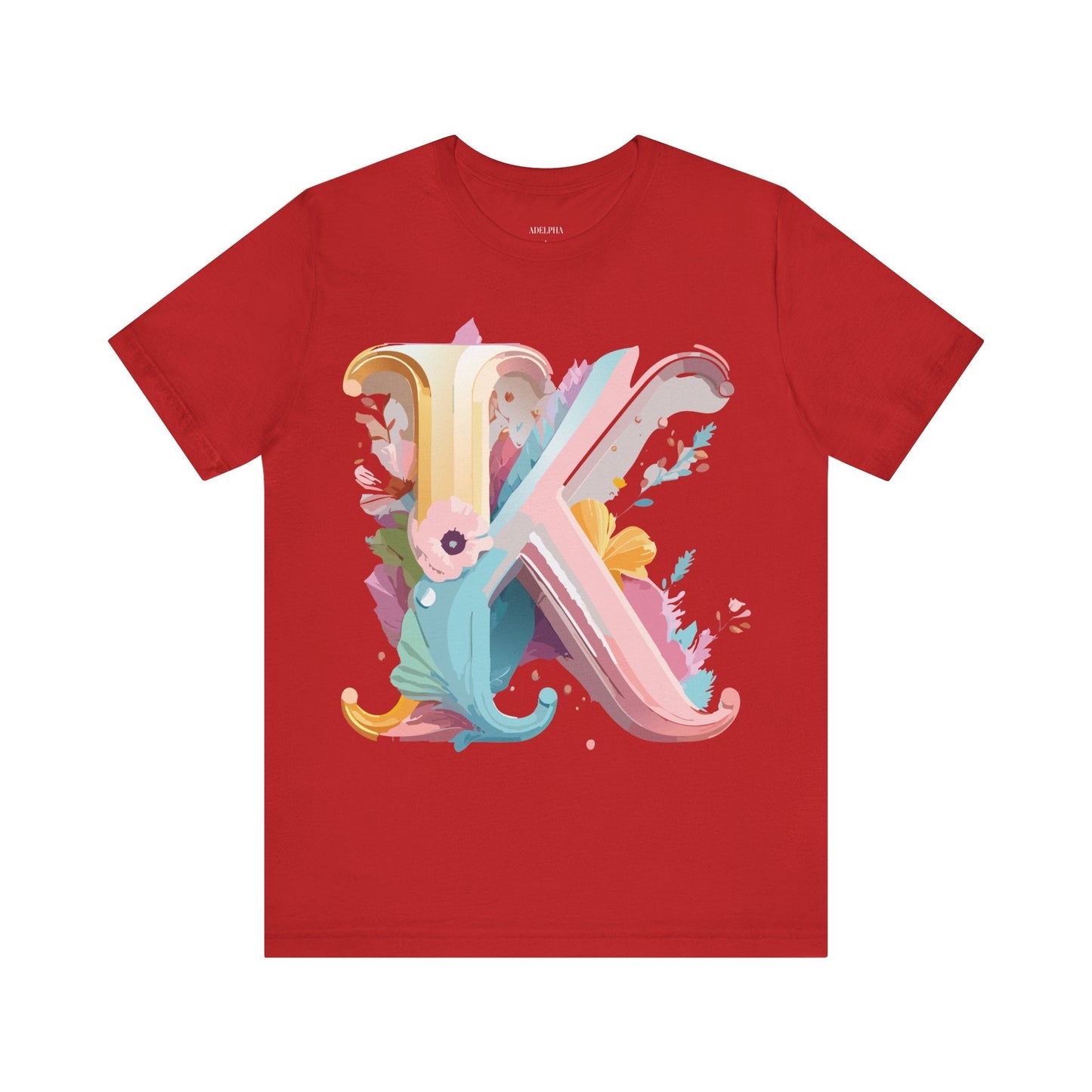 Letter K Shirt Unisex Graphic Tee With Vintage Inspired Artwork Adelpha Premium Comfort