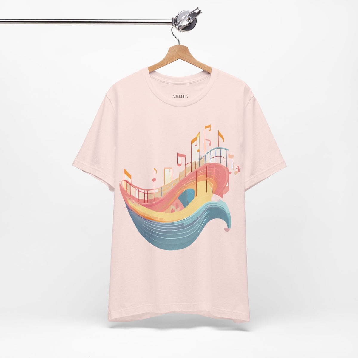 Music Graphic Unisex Cotton Bella+Canvas Tee with Art Design m118