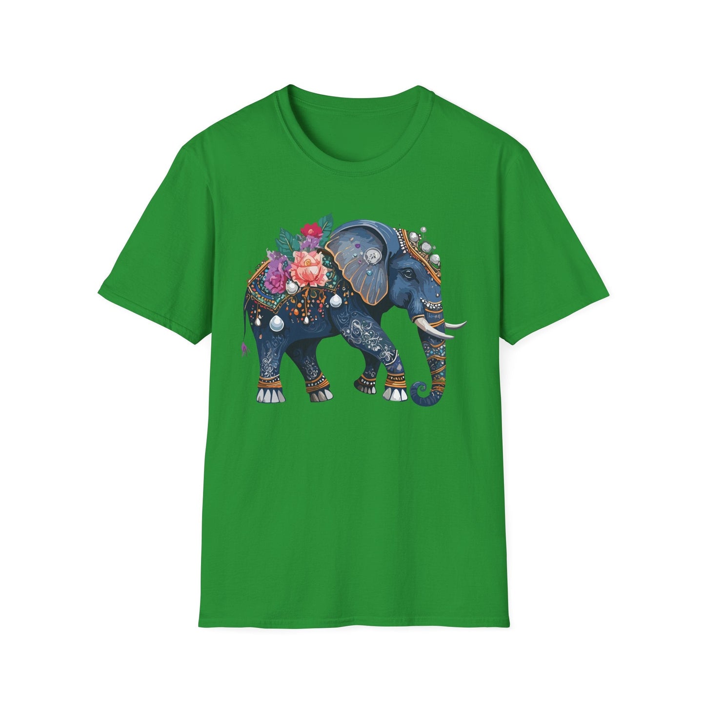 Elephant T Shirt Unisex Softstyle Tee Gildan 64000 100 Percent Cotton Comfort Everyday