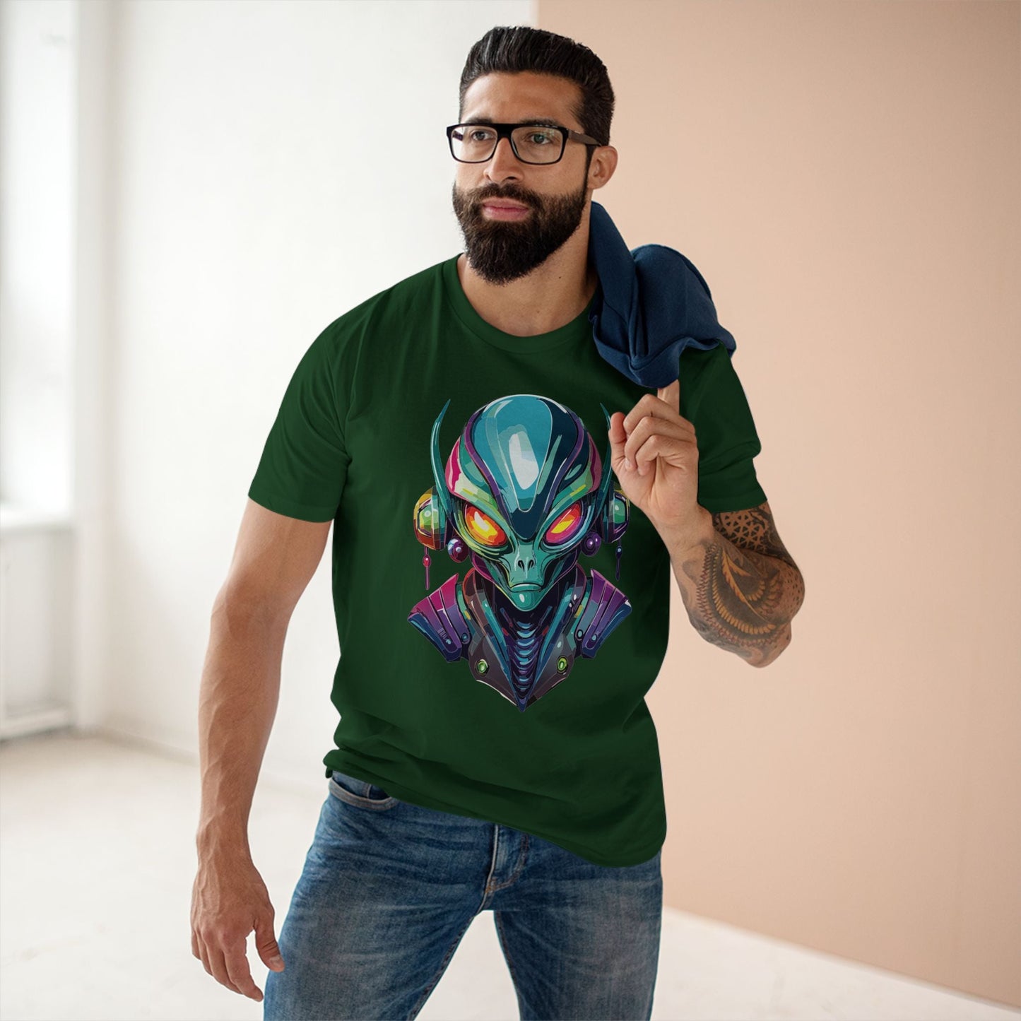 Aliens Graphic Unisex 100 Cotton Staple Tee 17
