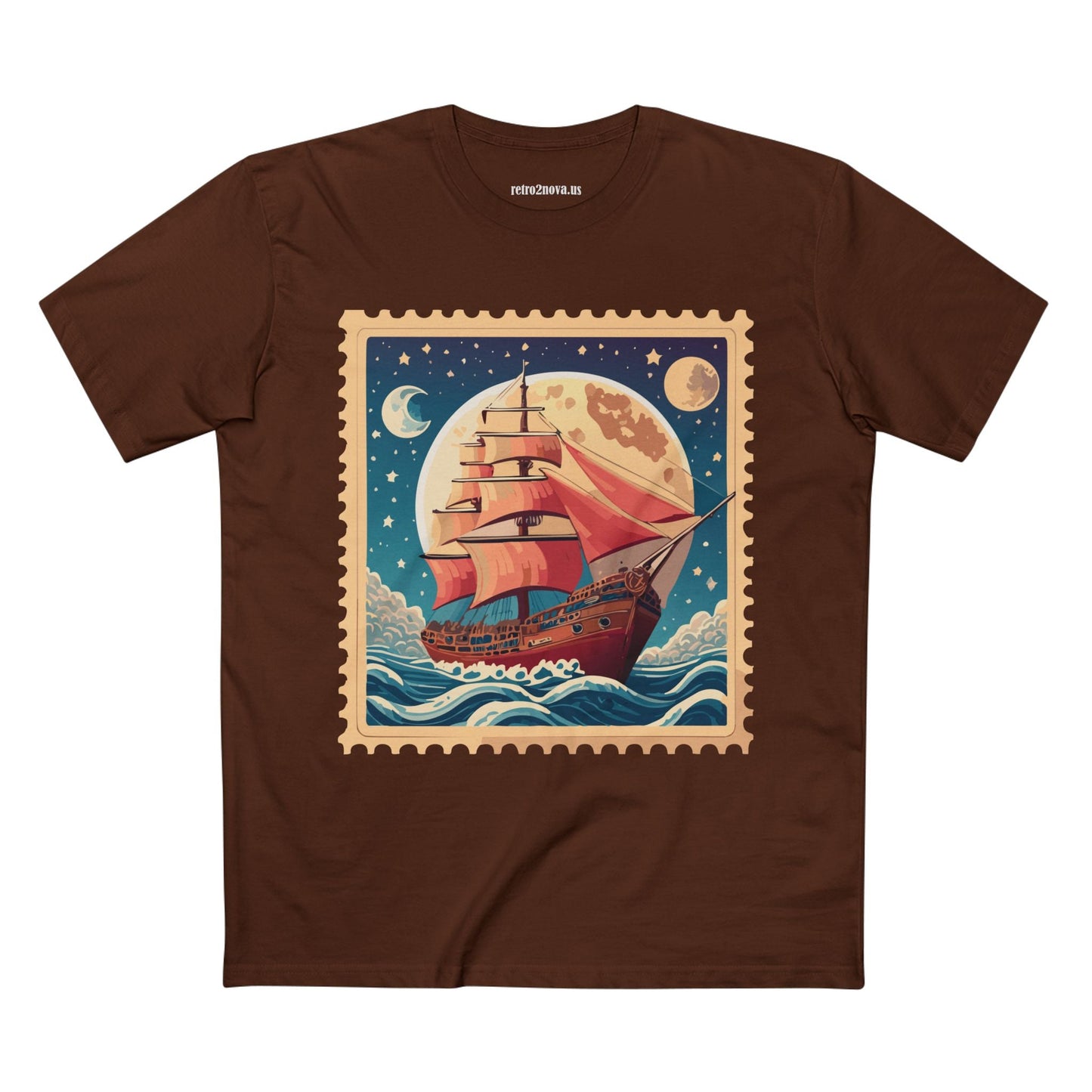 Postage Stamp Shirt Unisex Art Tee Premium Cotton Staple Retro2Nova Art Collection