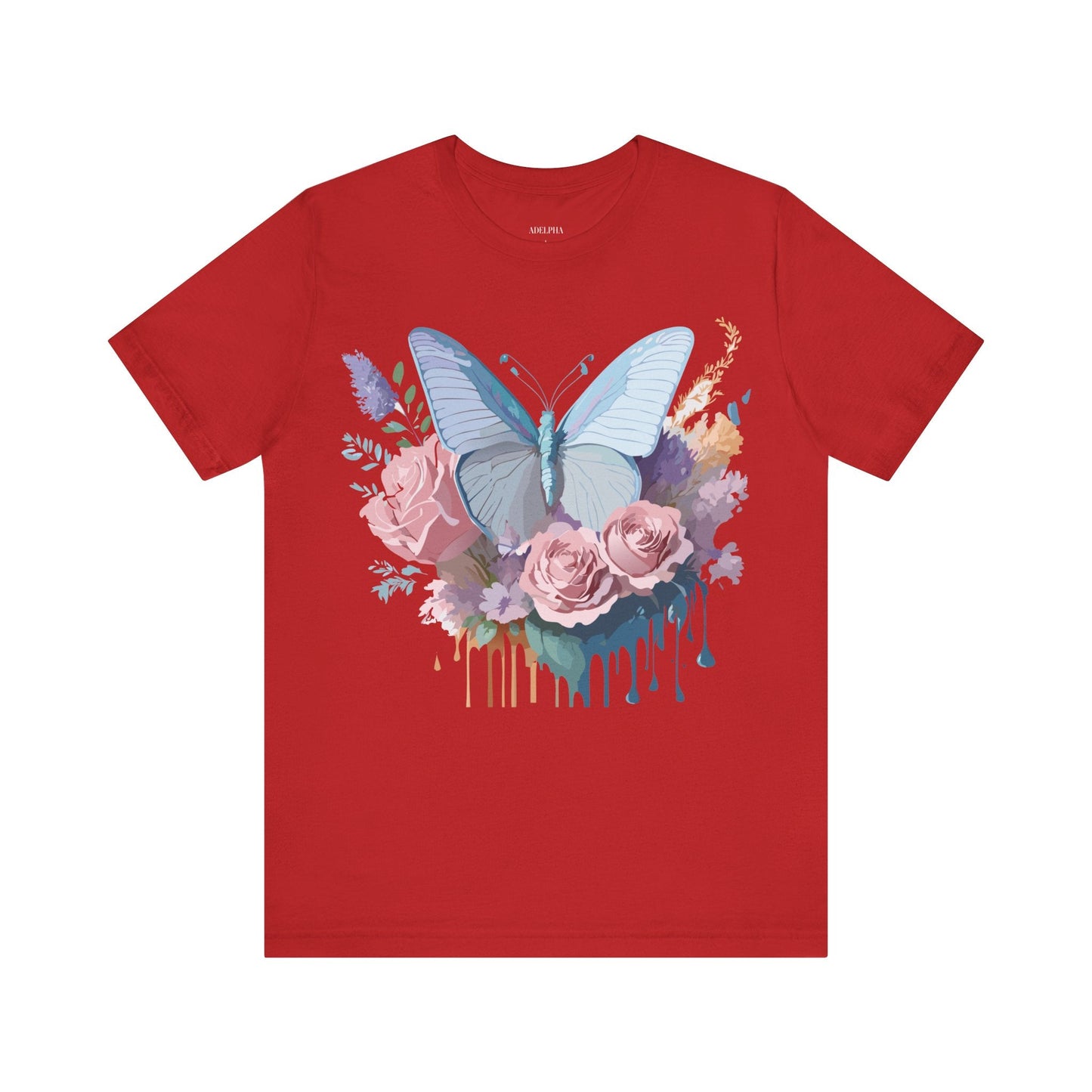 Butterfly Graphic Tee Unisex Jersey Short Sleeve Adelpha Vintage Art Design