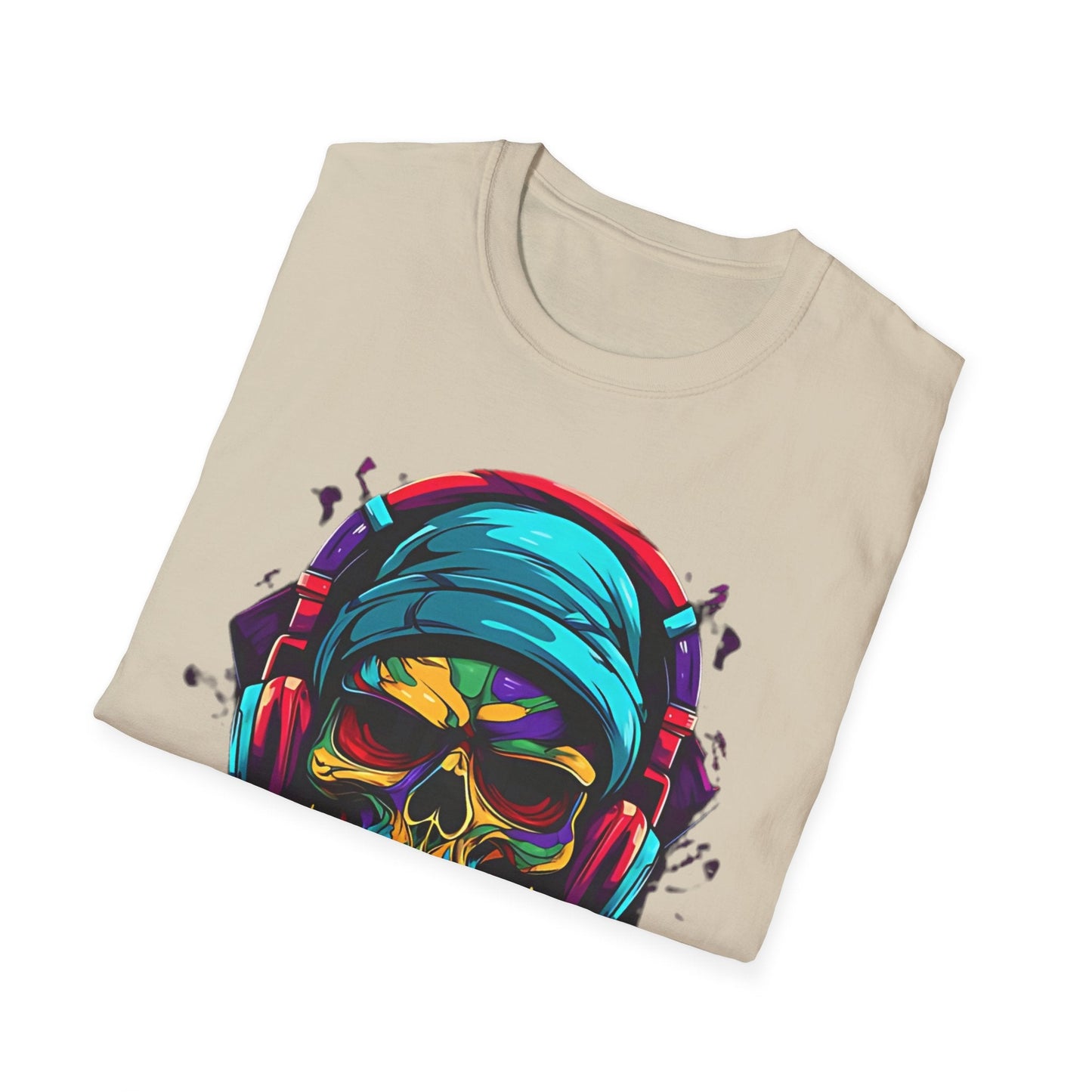 Skull Graphic Unisex Cotton T-shirt with Skeleton Artwork Design 24