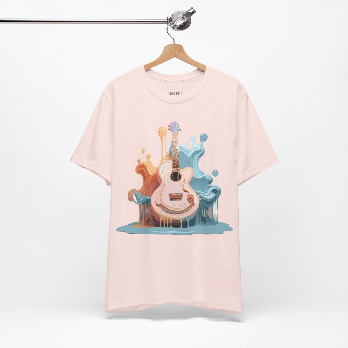 Music Graphic Unisex Cotton Bella+Canvas Tee with Art Design m155