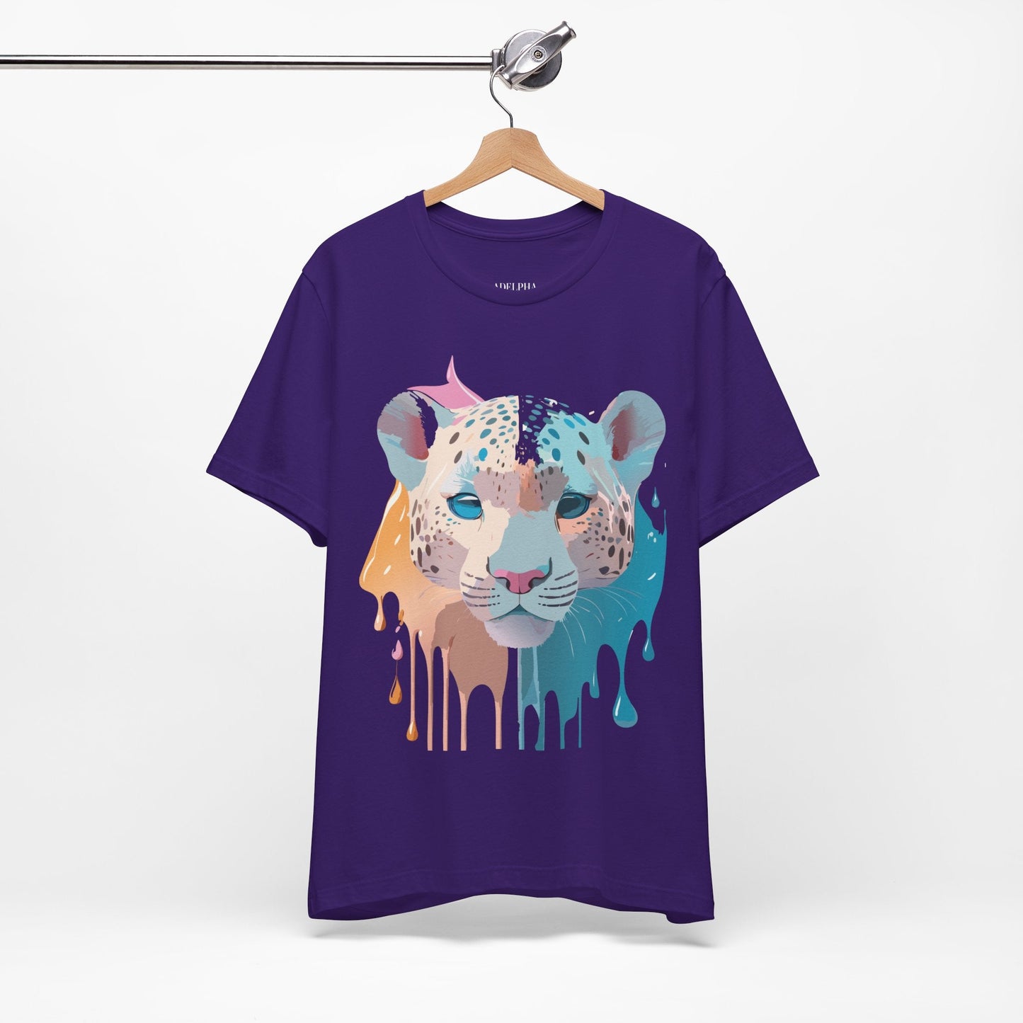 Cheetah Graphic Unisex 100 Cotton Artwork Tee 5