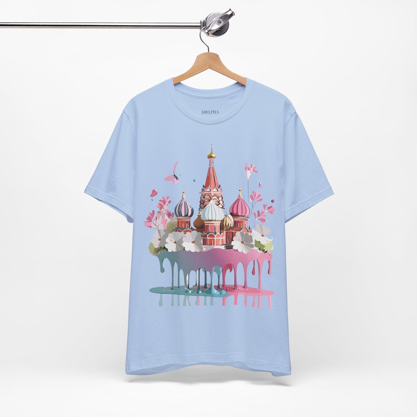 Premium Unisex Tourist Shirt Moscow Graphic Tee With Vintage Adelpha Artwork and Comfort