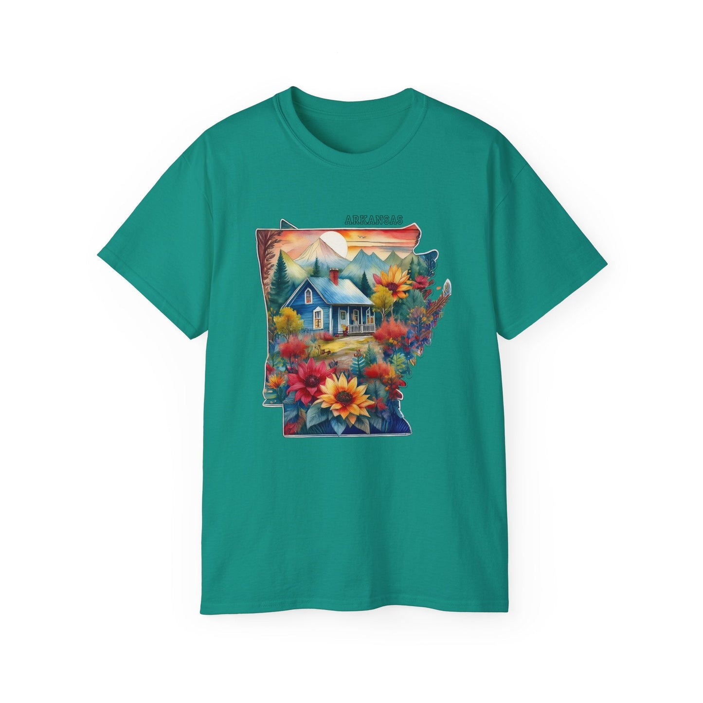 Arkansas Graphic Unisex Cotton T‑Shirt 2