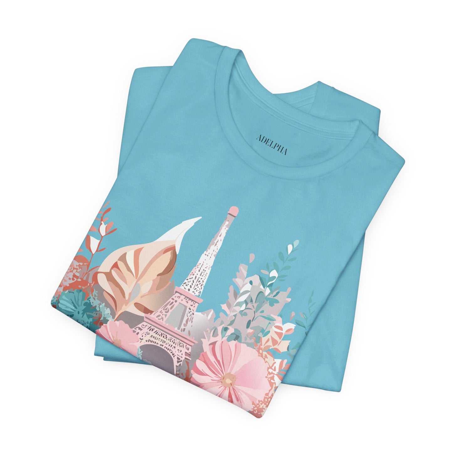 Paris Graphic Tee Unisex Short Sleeve Vintage Art Design Artwork