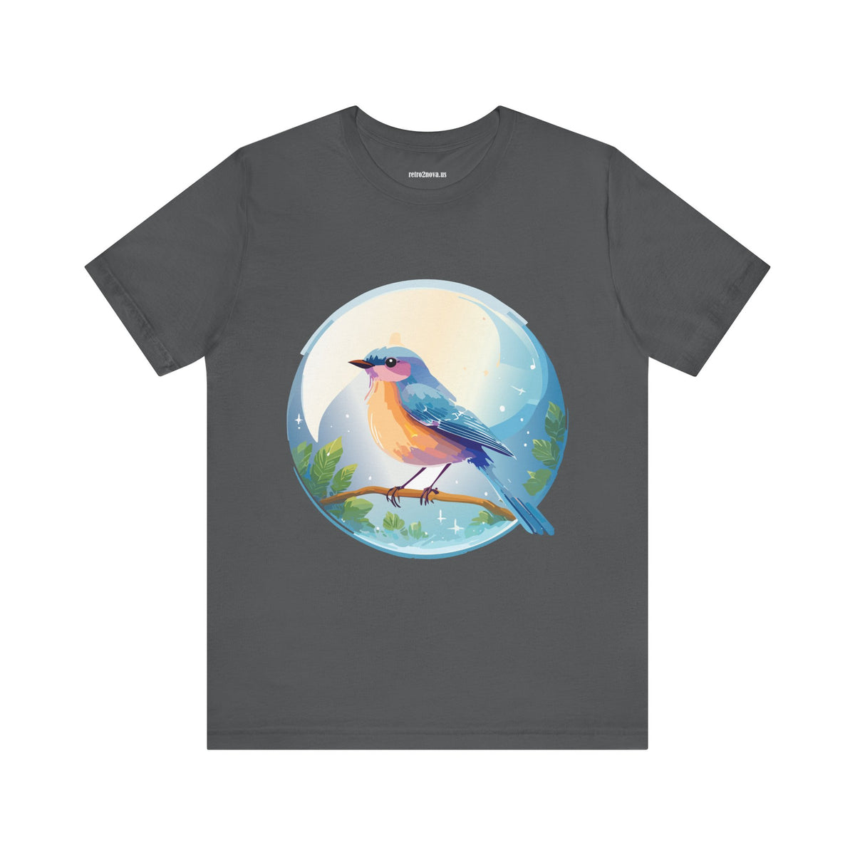 Bird Graphic Unisex Cotton Bella+Canvas Tee with Animal Design ab4