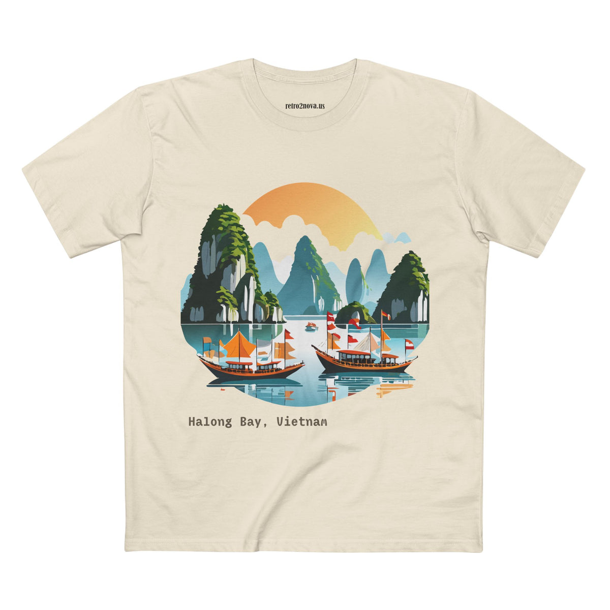 Halong Bay Vietnam landscape tee | Travel shirt, Southeast Asia souvenir