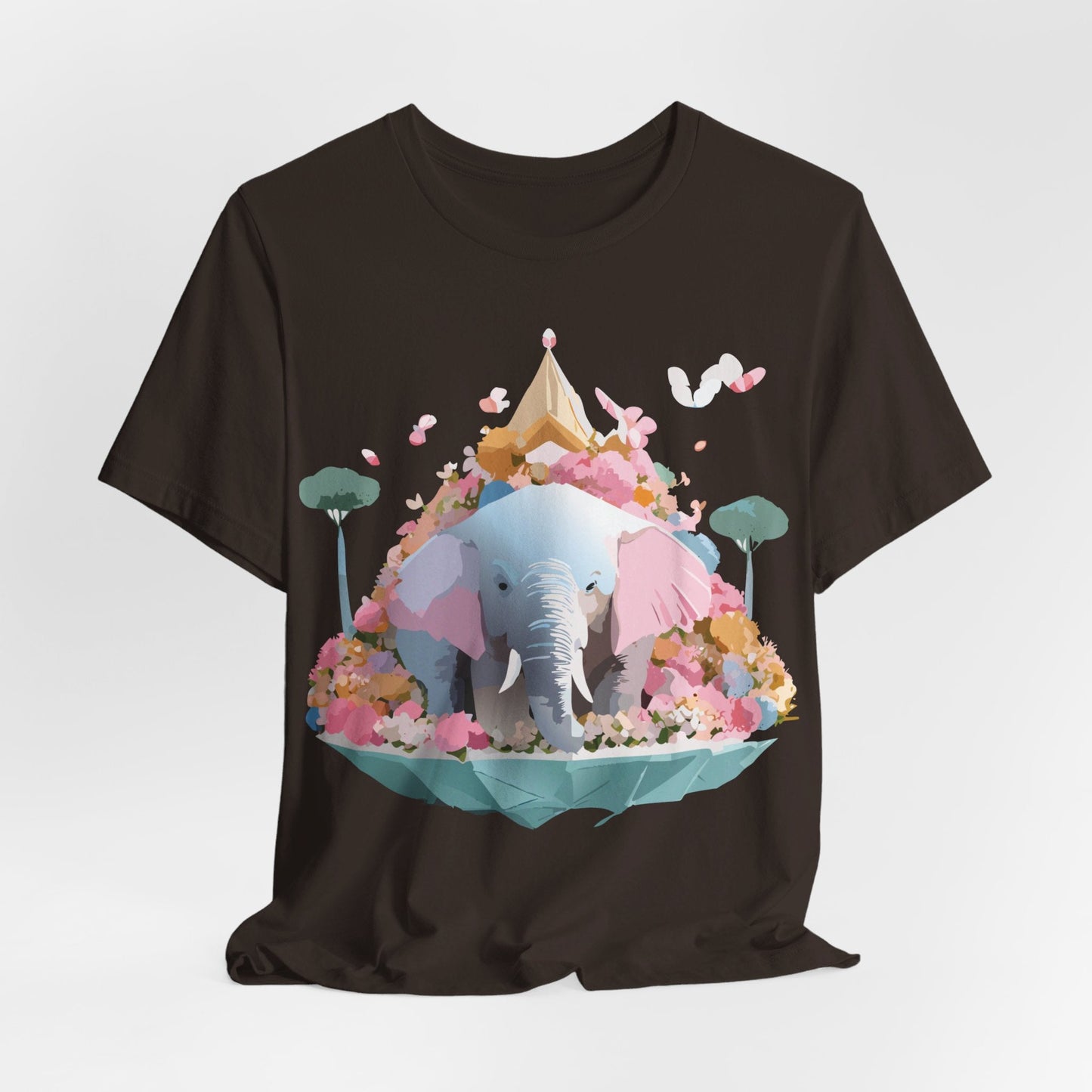Elephant Graphic Tee Adelpha Unisex Short Sleeve Vintage Inspired Art Design Premium
