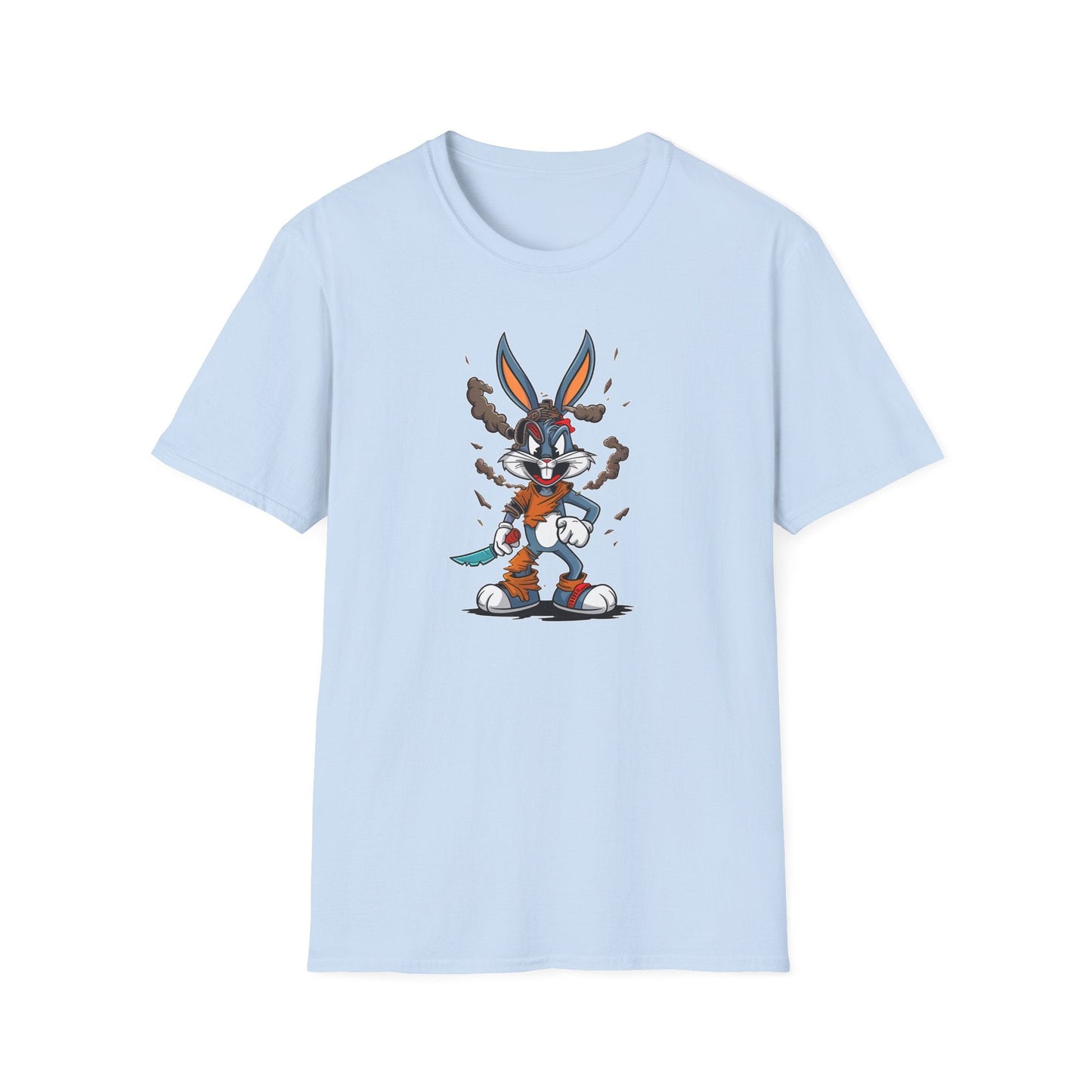 Bugs Bunny T Shirt Unisex Cartoon Tee Gildan Softstyle 64000 Comfortable Graphic Tee Classic