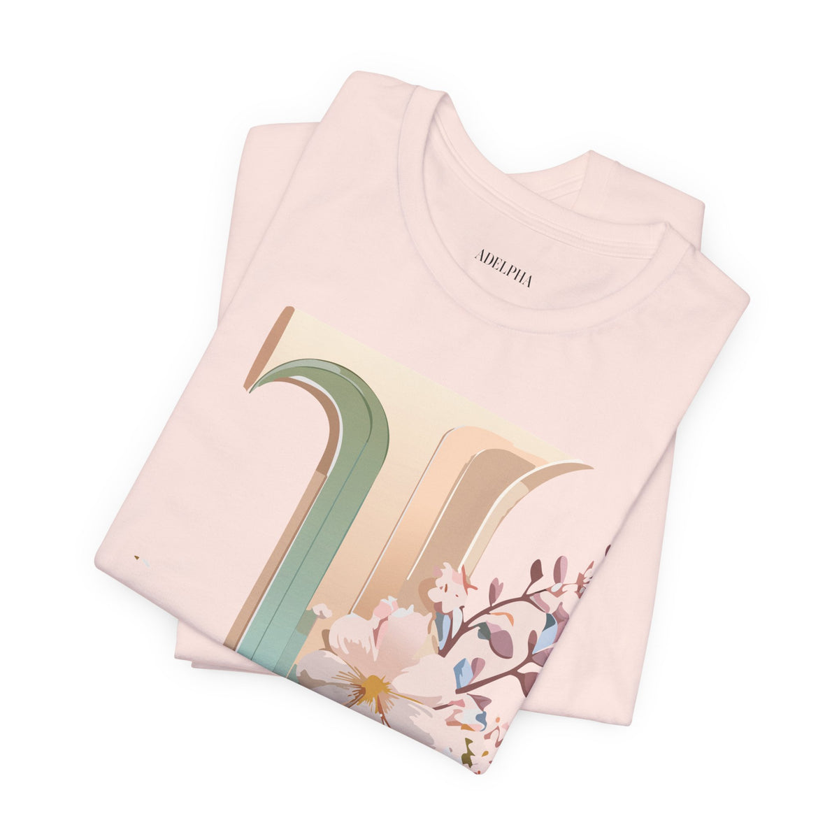 Letter J Graphic Unisex Cotton Bella+Canvas Tee with Art Letter Design