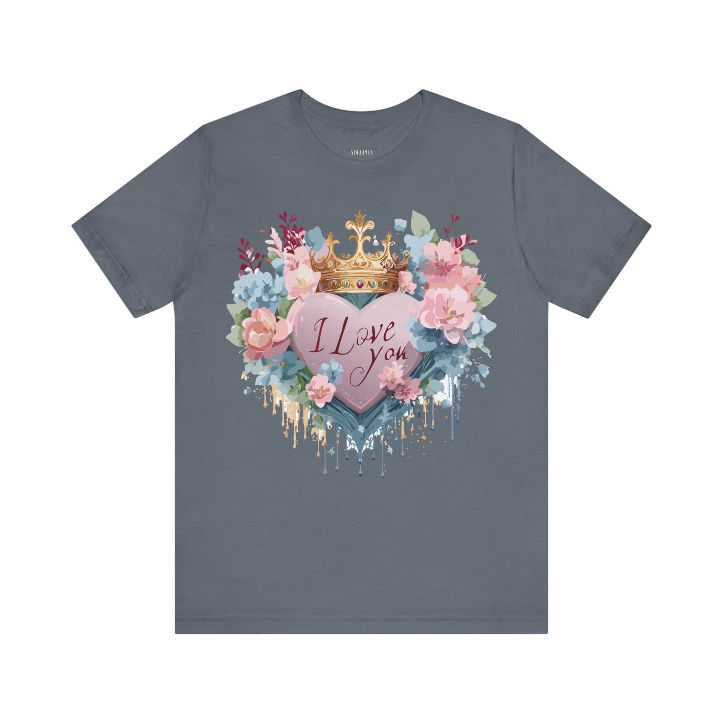 Valentine Graphic Tee Unisex Short Sleeve Jersey Shirt Adelpha Vintage Art Design