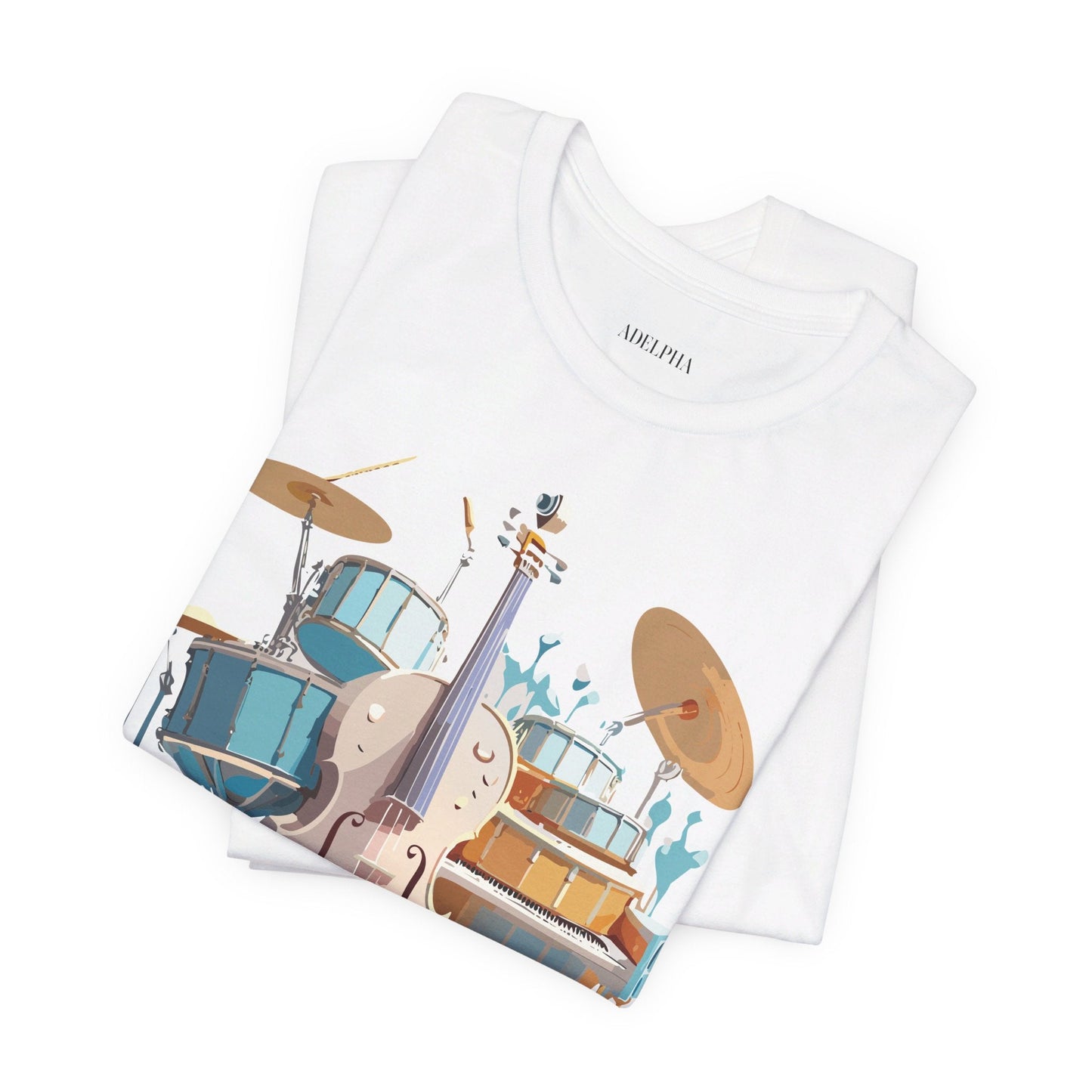 Adelpha Music Graphic T Shirt Unisex Jersey Short Sleeve Vintage Inspired Artwork Tee