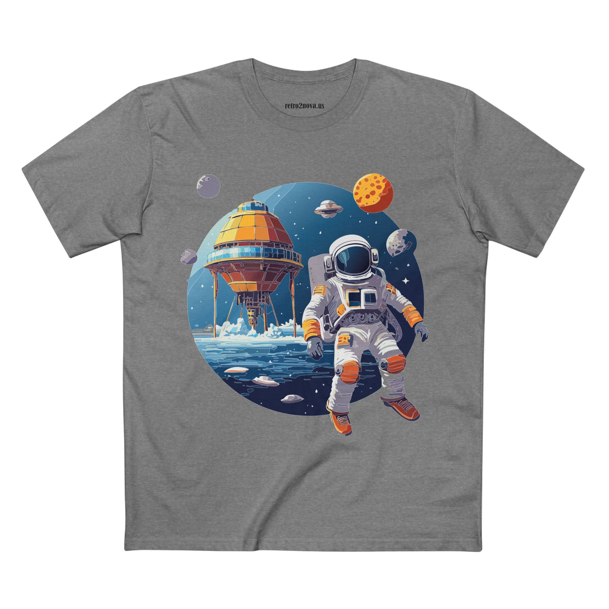 Cosmos Astronaut Graphic Tee Staple Unisex 100 Cotton Tee Shirt - CS-38