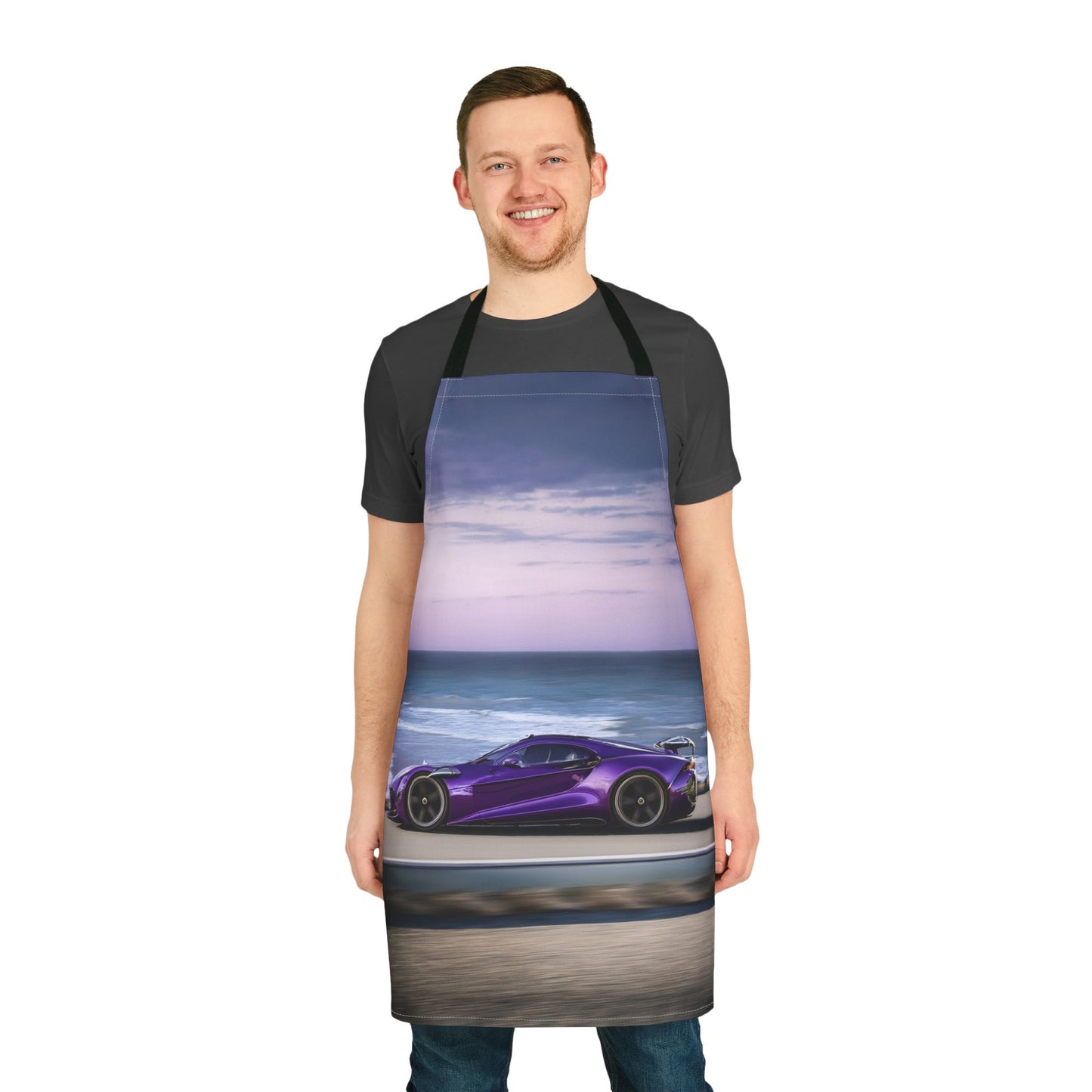 Car 100% Polyester Stain-resistant 31.5 x 25.6 | Art Print Canvas Apron 2