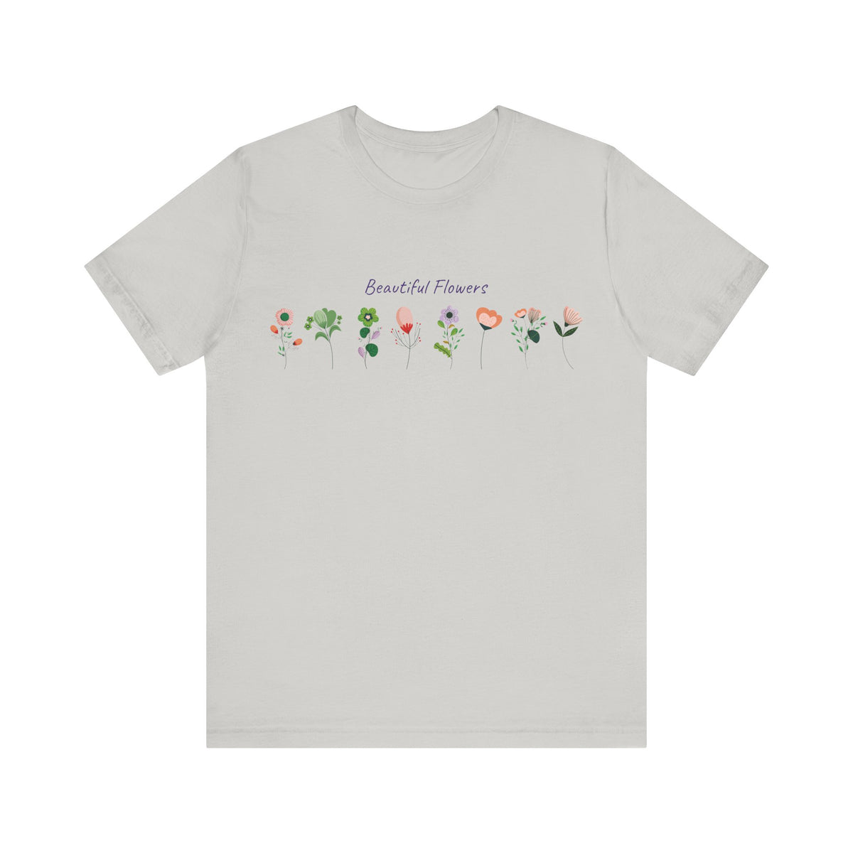 Floral Graphic Tee Shirt - Bella+Canvas Unisex 100 Cotton 51