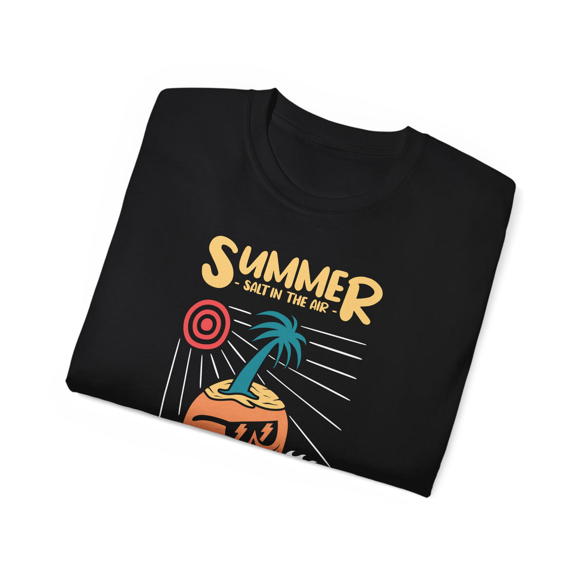 Summer Coconut Character T-Shirt | Sand in My Hair Beach Tee