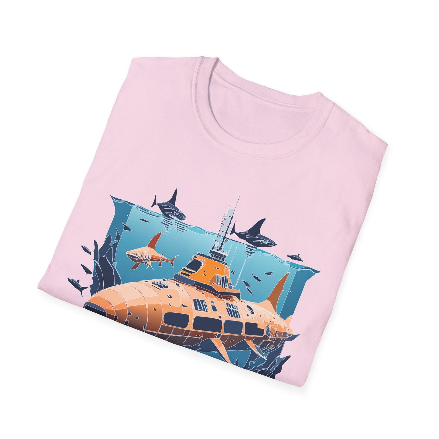 Ocean Graphic Unisex Softstyle Cotton Tee 10