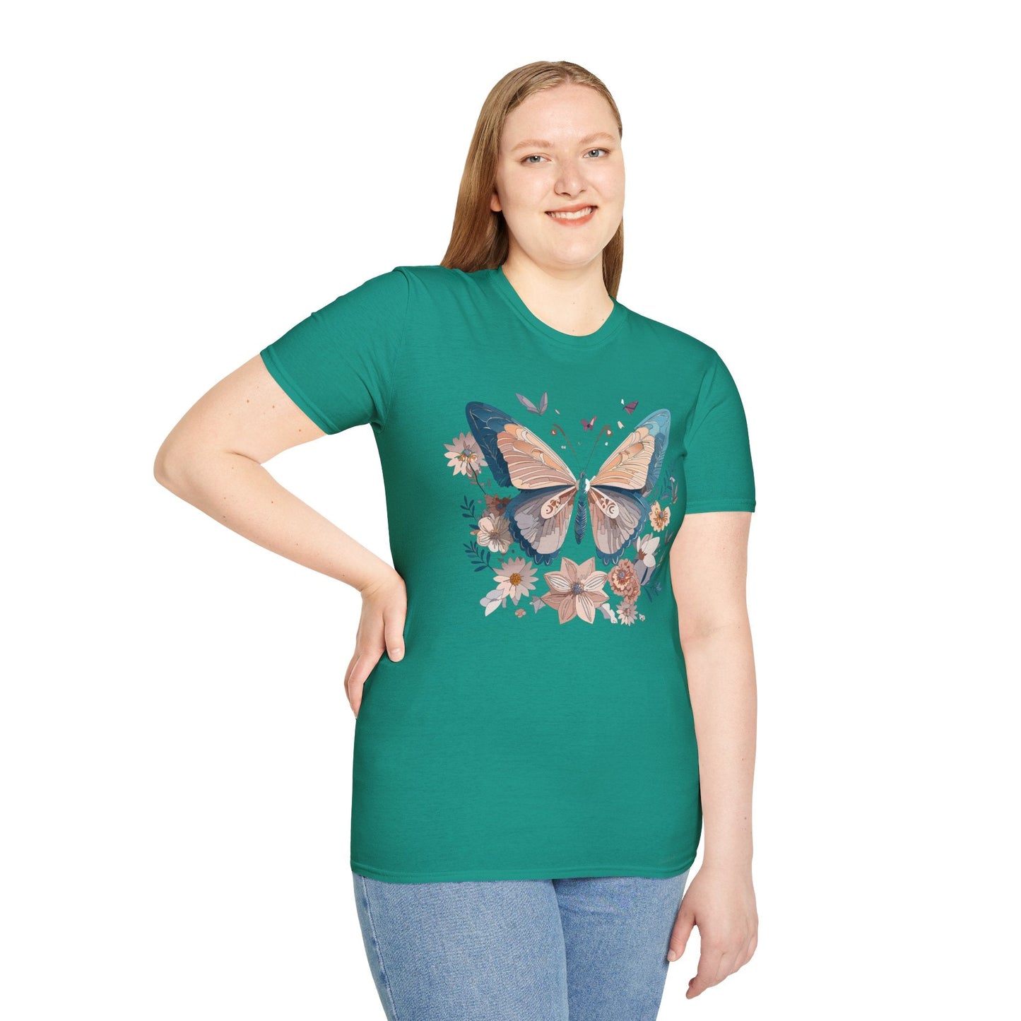 Monarch Butterfly T Shirt Unisex Softstyle Gildan 64000 Tee Lightweight Comfort Fit