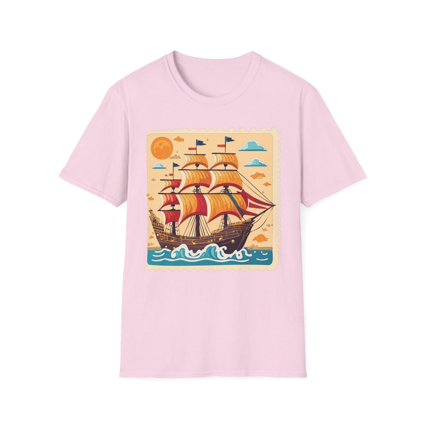 Ship T Shirts Frigate T Shirts Vessel Tee Shirt Unisex Gildan Softstyle 64000 Comfort Fit