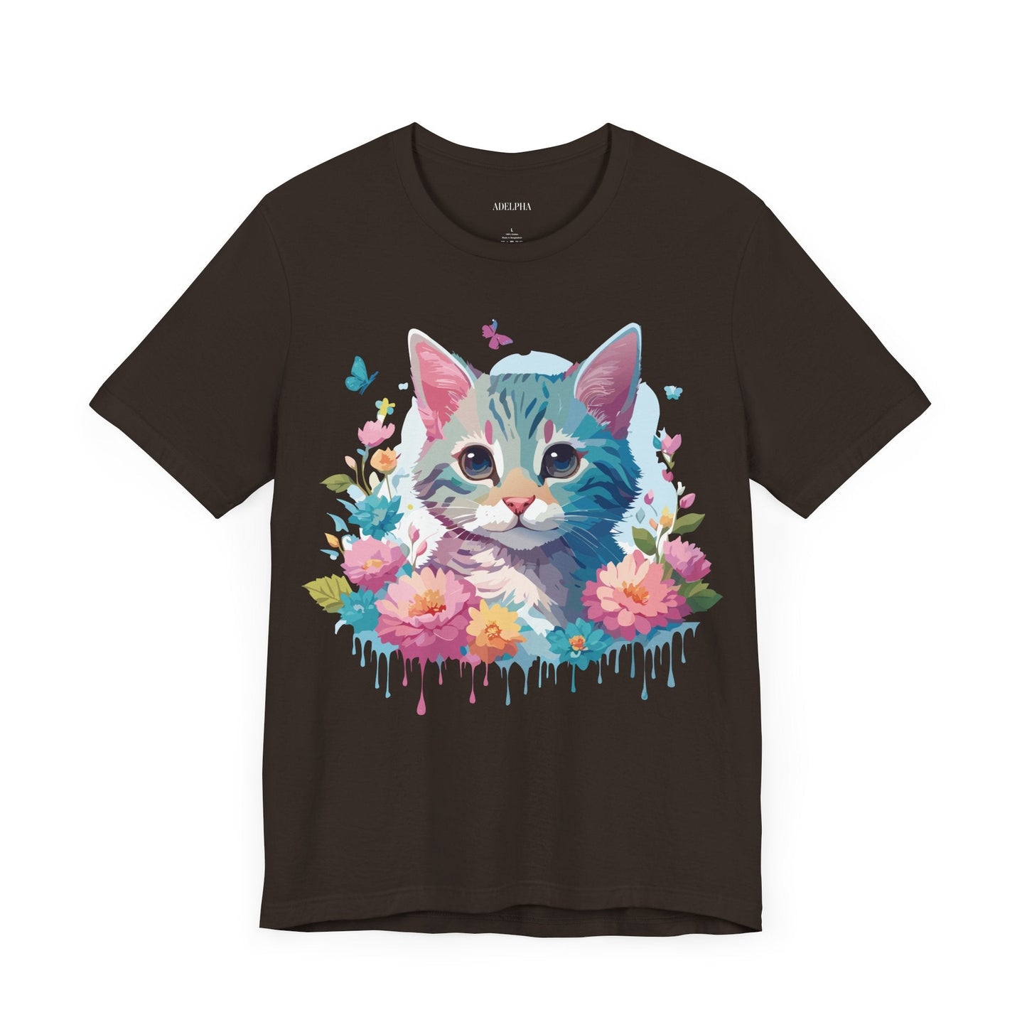 Cat Graphic Tee Unisex Jersey Short Sleeve Shirt Adelpha Art Design