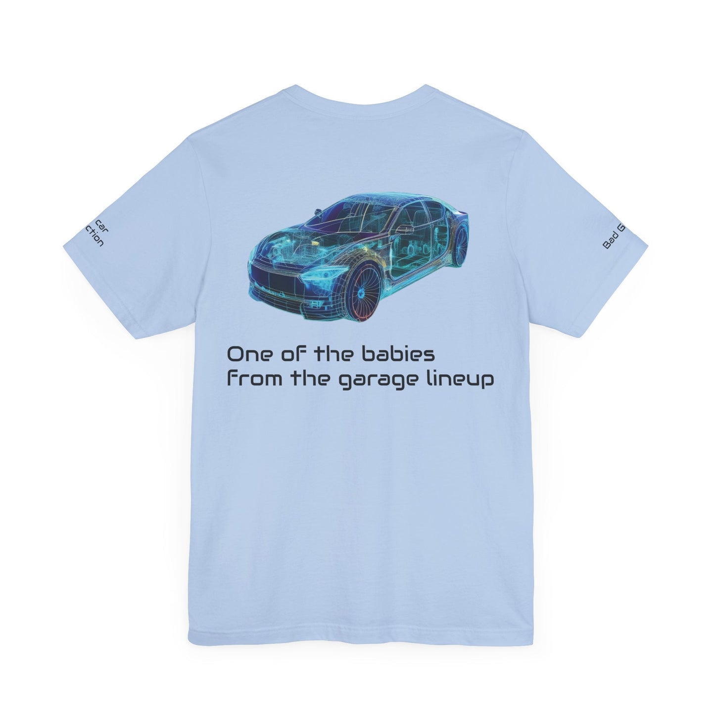 Car Graphic Tee Shirt For Auto Lovers 100 Percent Cotton Made In USA Eco Friendly Ink