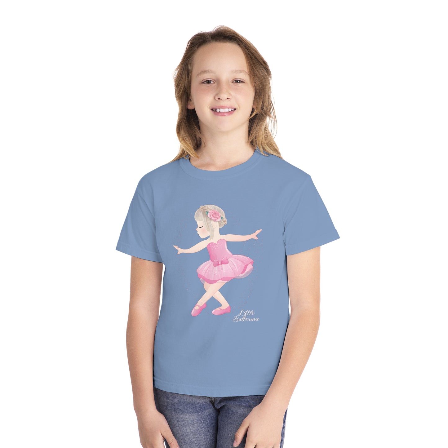 Camiseta juvenil con pequeña bailarina