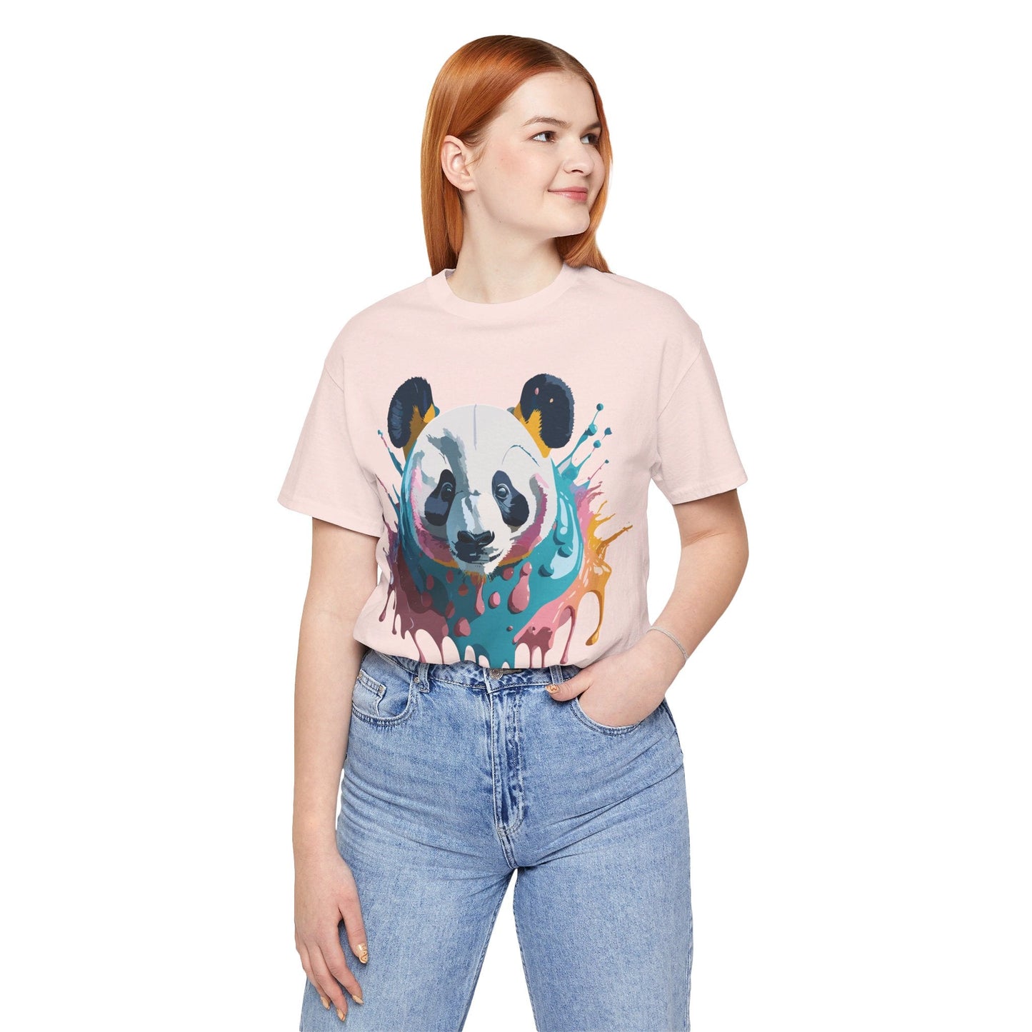 Panda Graphic T Shirt Unisex Jersey Short Sleeve Adelpha Vintage Inspired Art Tee Premium Quality
