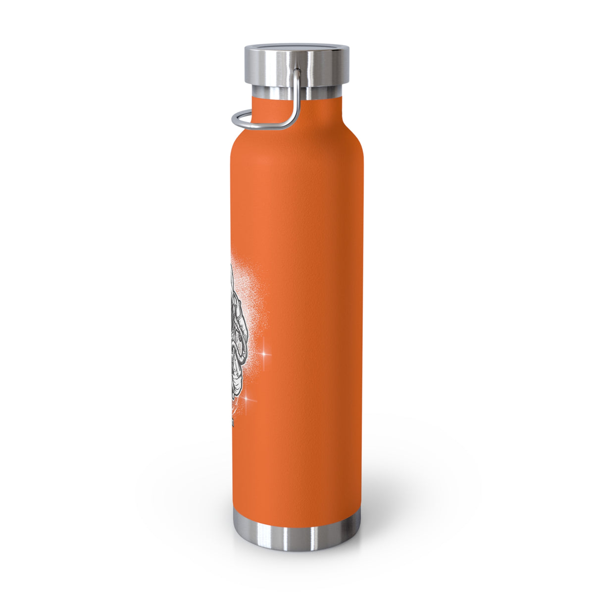 22oz Copper Insulated Water Bottle with Cartoon Design - CV4