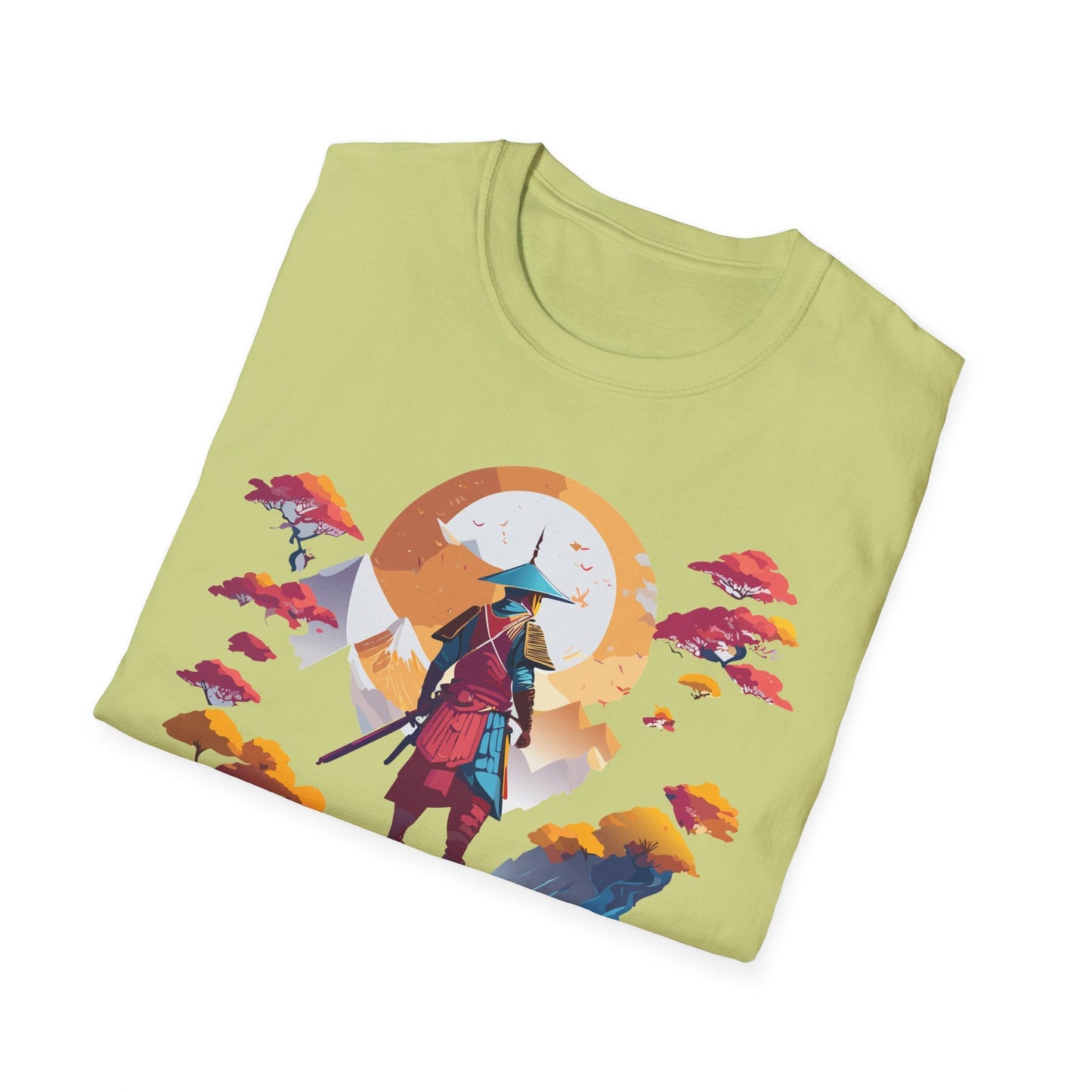 Gildan Softstyle 64000 Samurai T Shirt Unisex Cotton Tee With Samurai Design Relaxed Fit
