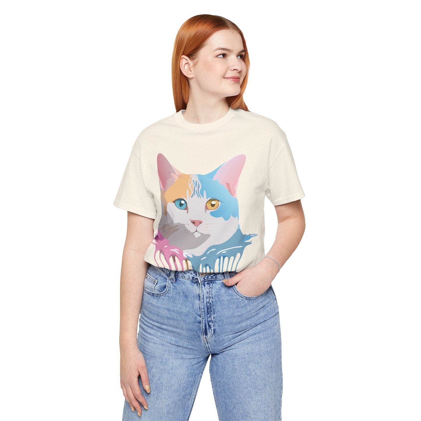 Adelpha Cat Graphic Tee Unisex Jersey Short Sleeve Vintage Inspired
