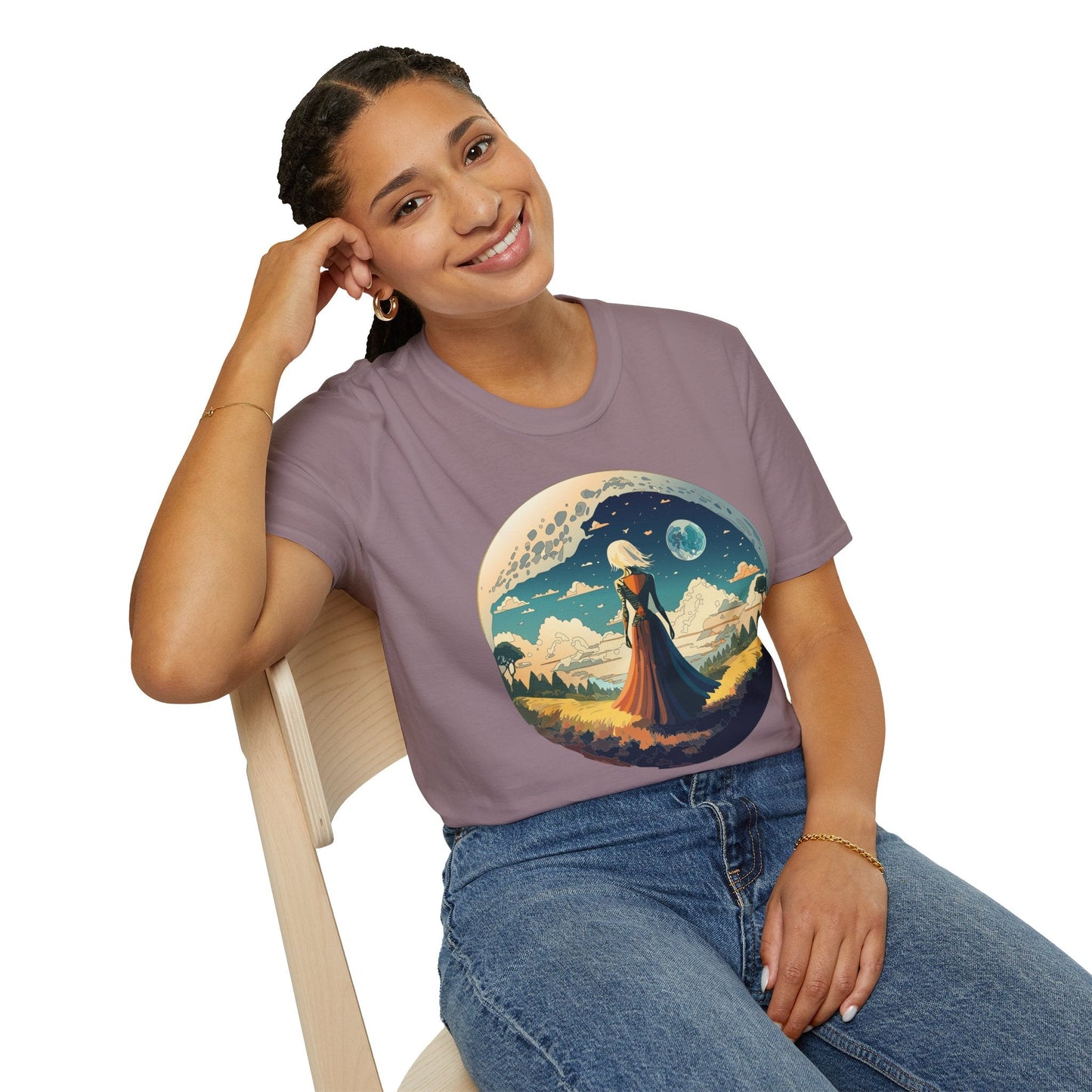 Womens Graphic T Shirts Art Design Tee Unisex Softstyle 64000 Cotton Tee Comfortable Everyday Wear