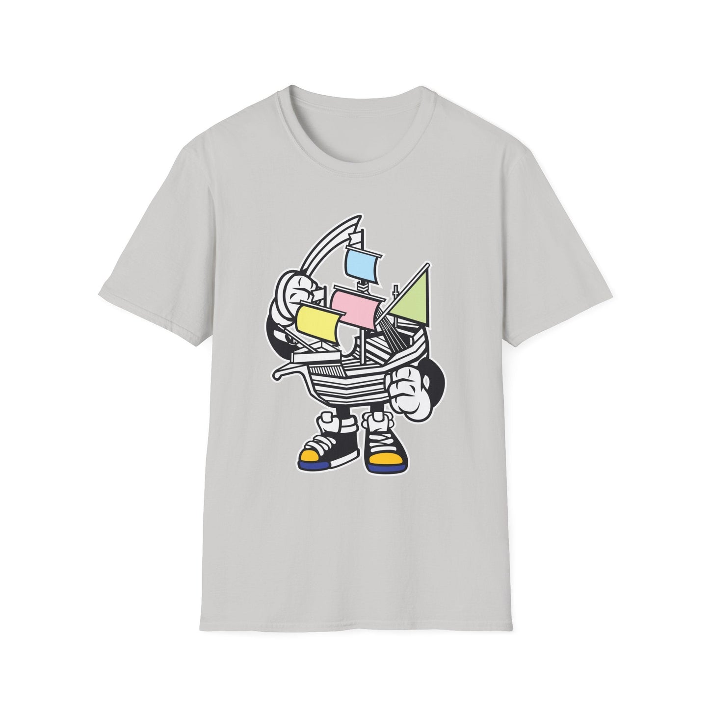 Cartoon T Shirt Animation Tee Funny Unisex Gildan Softstyle 64000 Short Sleeve Cotton