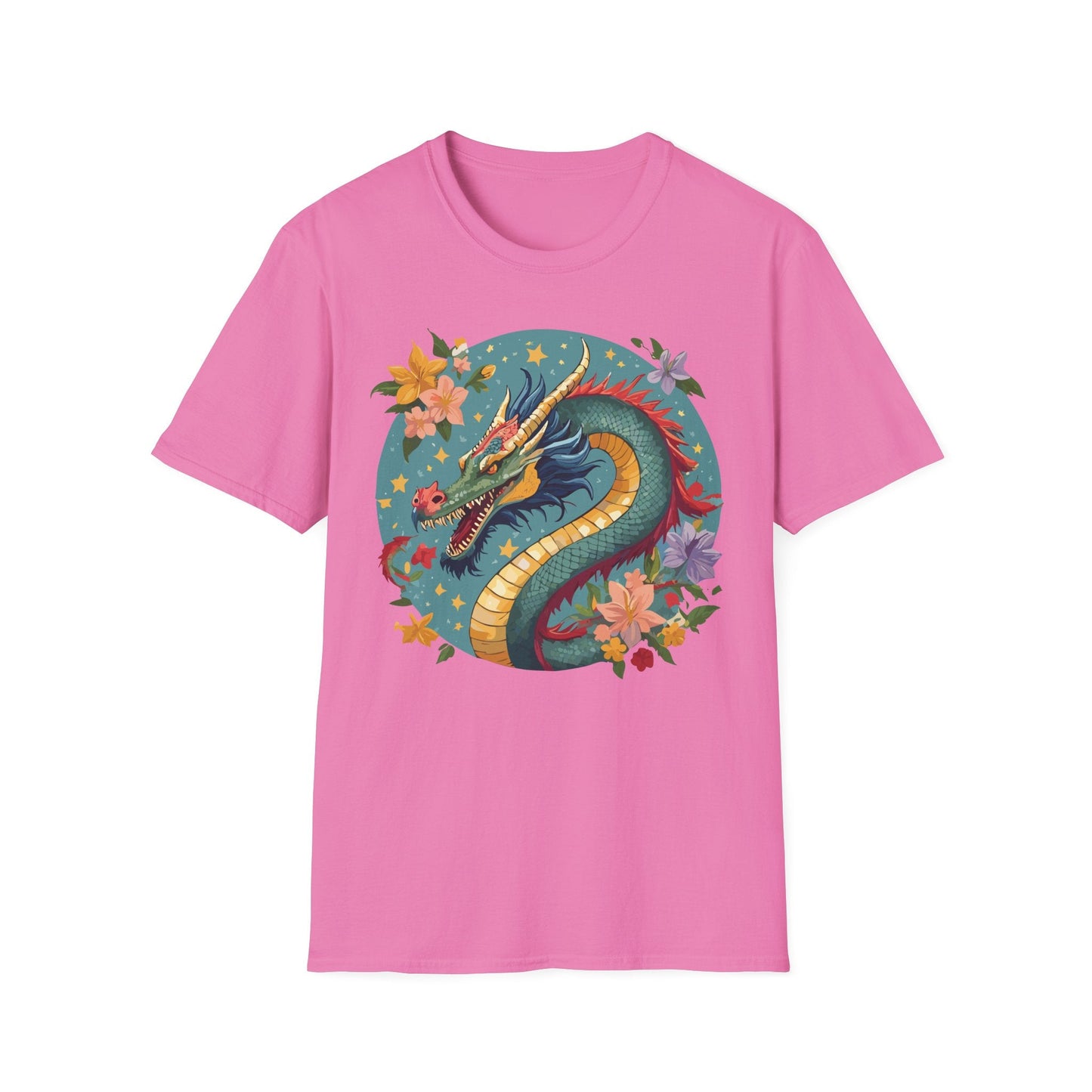 Dragon Graphic Unisex 100 Cotton Tee with Animal Artwork Design 11