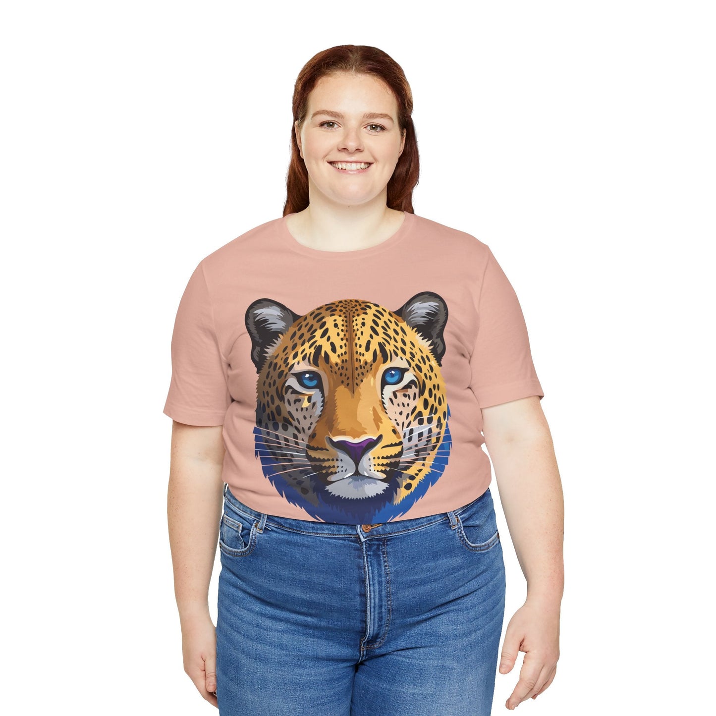Unisex Animal Graphic Tee Shirt With Wildlife Art Design For Everyday Comfort Short Sleeve