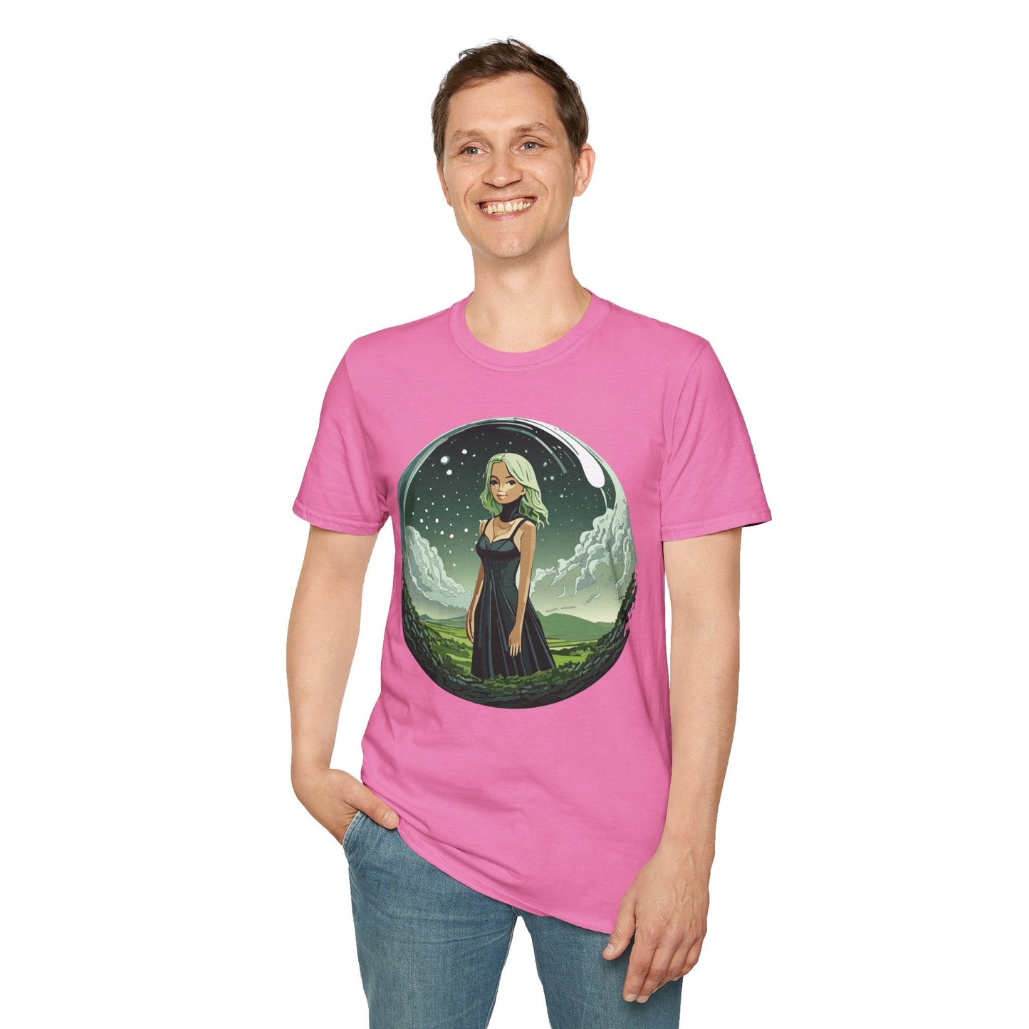 Womens Graphic T Shirt Art Design Tee Ladies Short Sleeve Softstyle 64000 Cotton Ring Spun