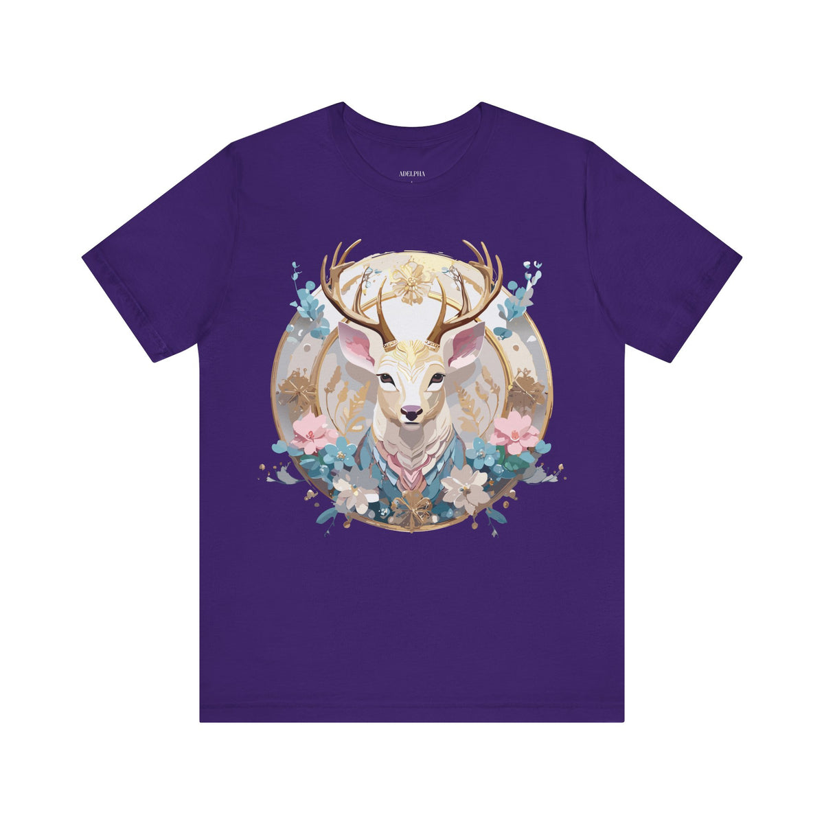 Medallion Graphic Unisex Cotton Bella+Canvas Tee with Art Design d80