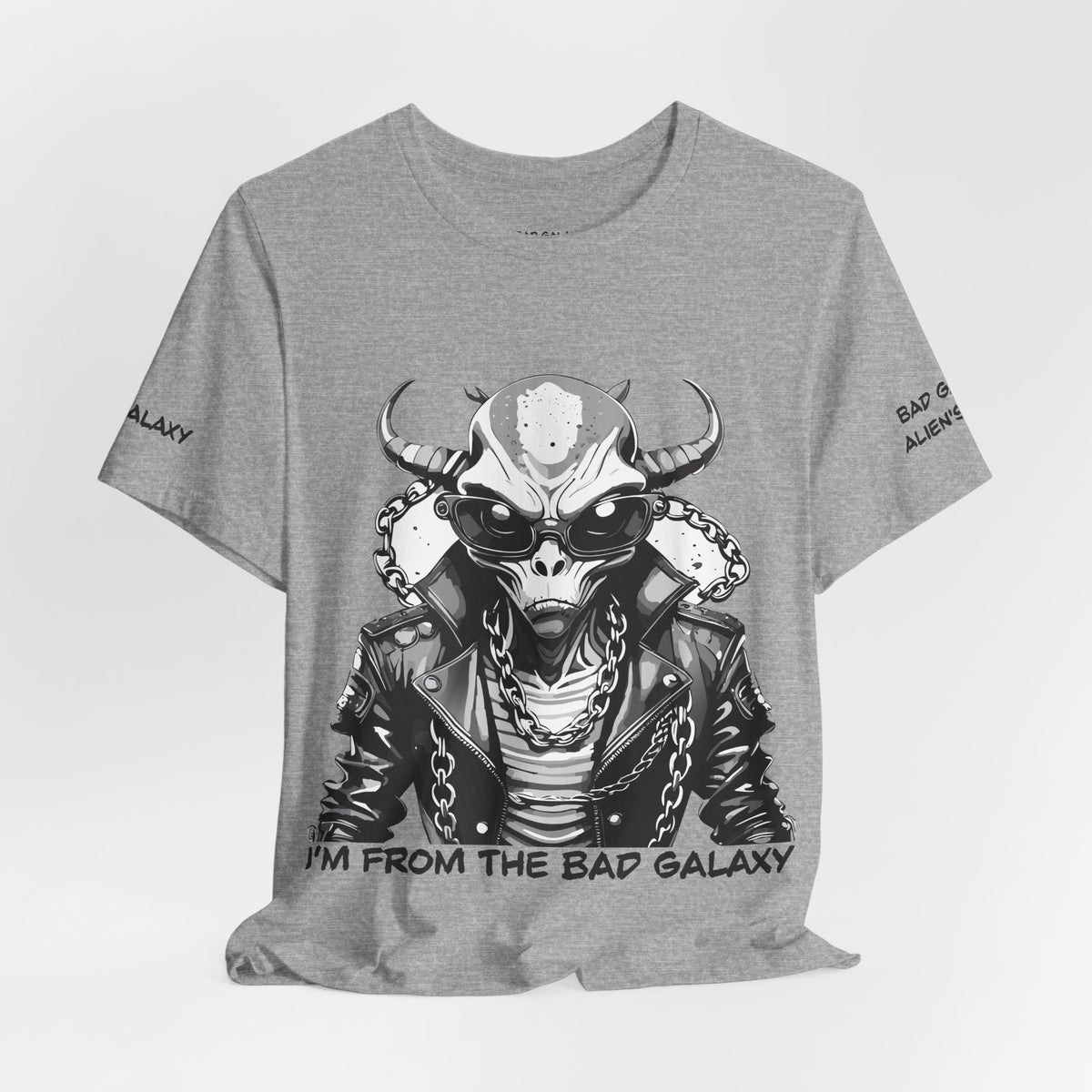 Alien Graphic Unisex Cotton Bella+Canvas Tee with Art Design b62