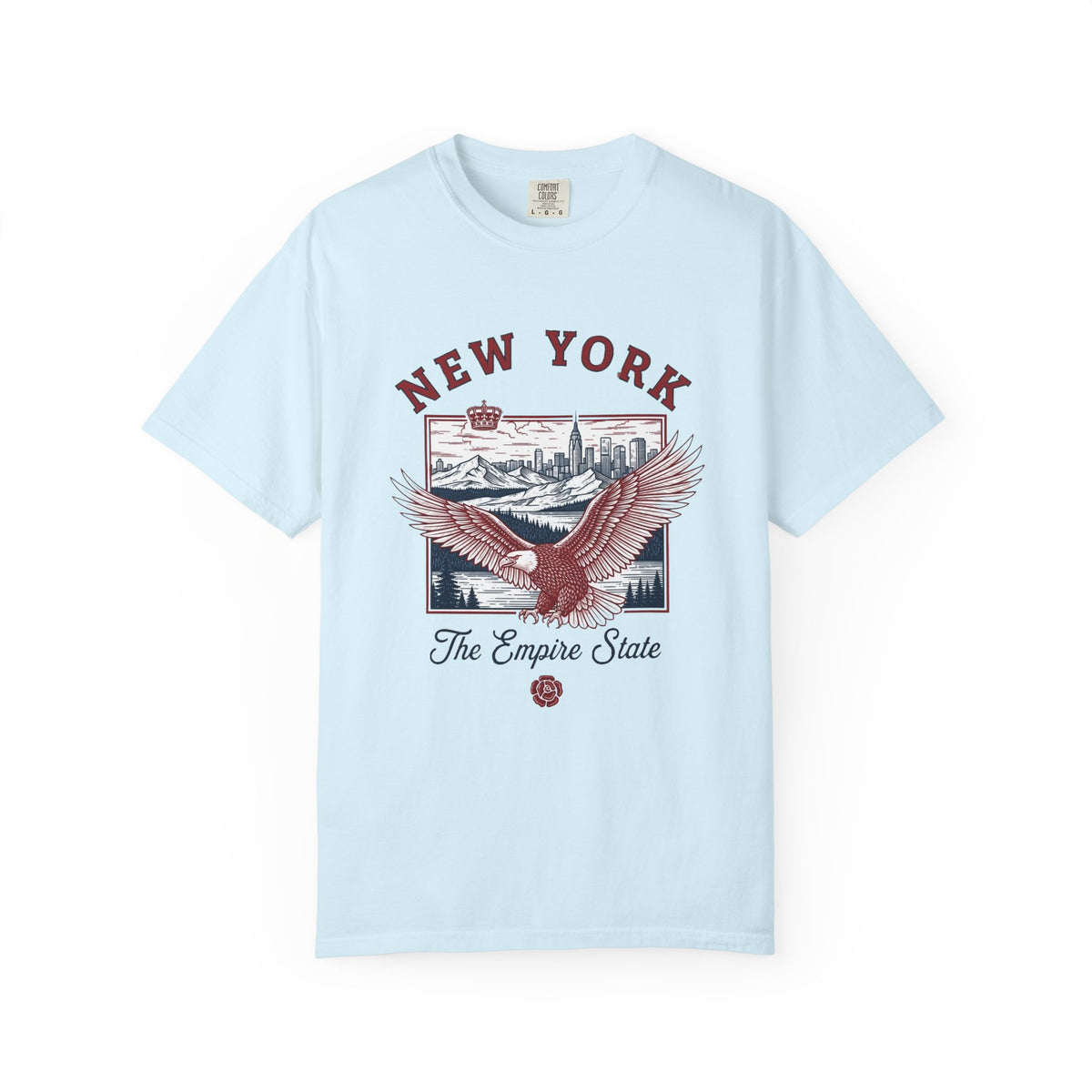 New York Empire State Vintage Travel Tourist Graphic Gift Tee Unisex 100 Cotton Comfort Colors T-Shirt