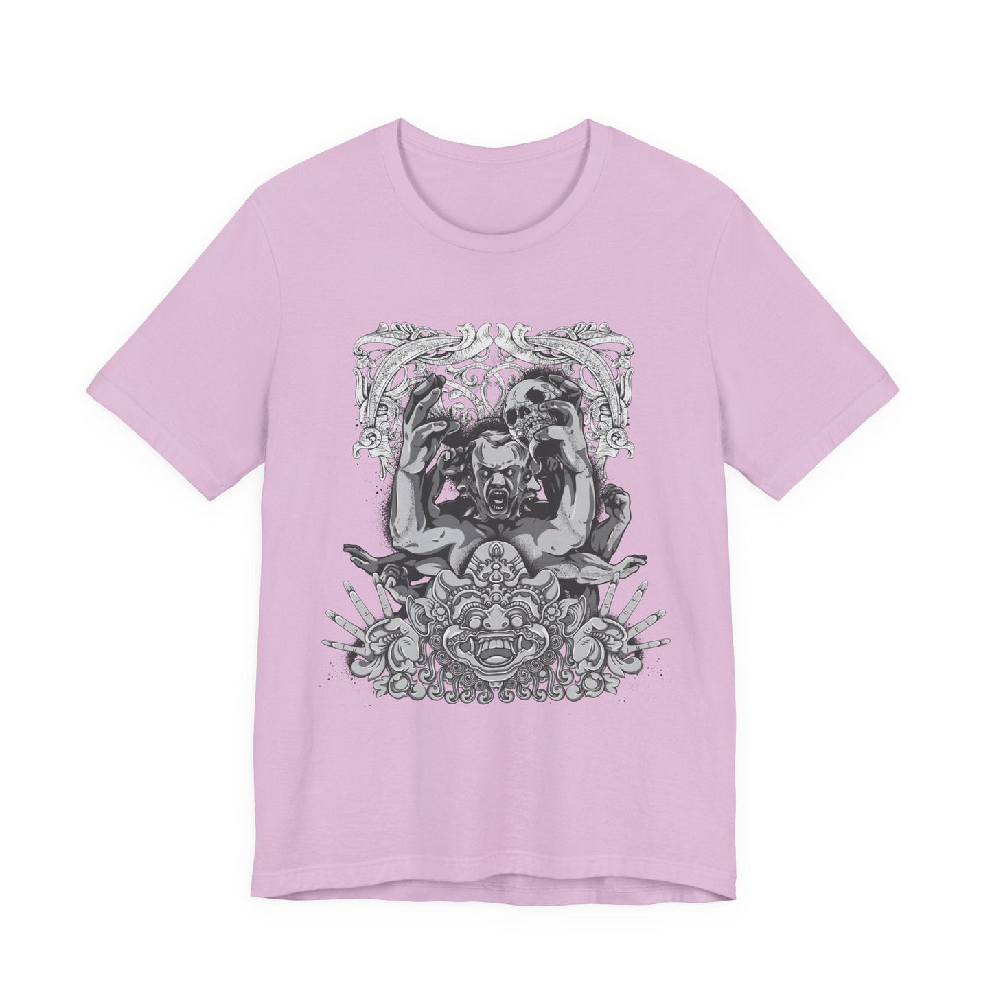 Mask Artwork Illustration Graphic Unisex Cotton T-Shirt r17