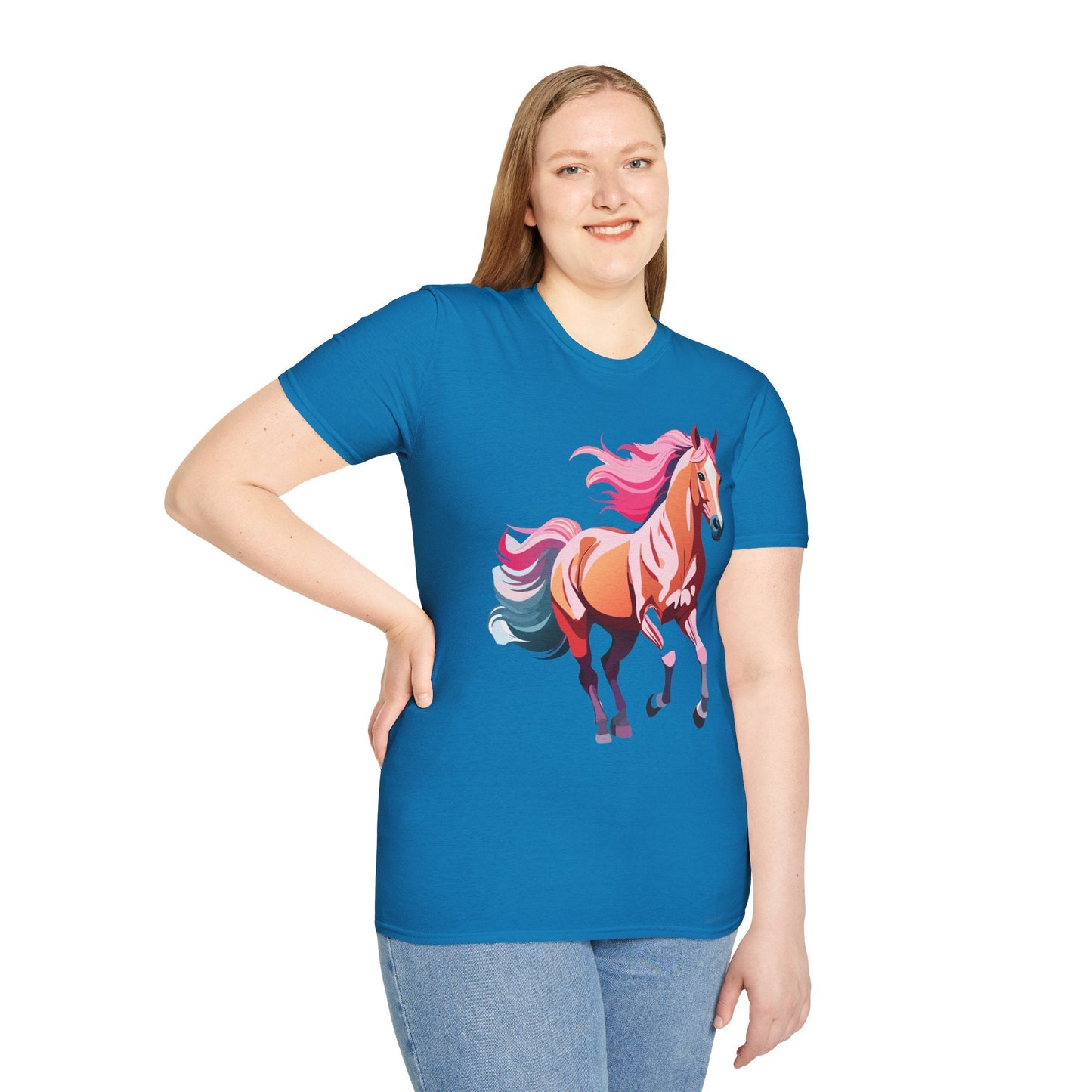 Horse Shirt Gildan Softstyle Tee Unisex 100 Percent Ring Spun Cotton