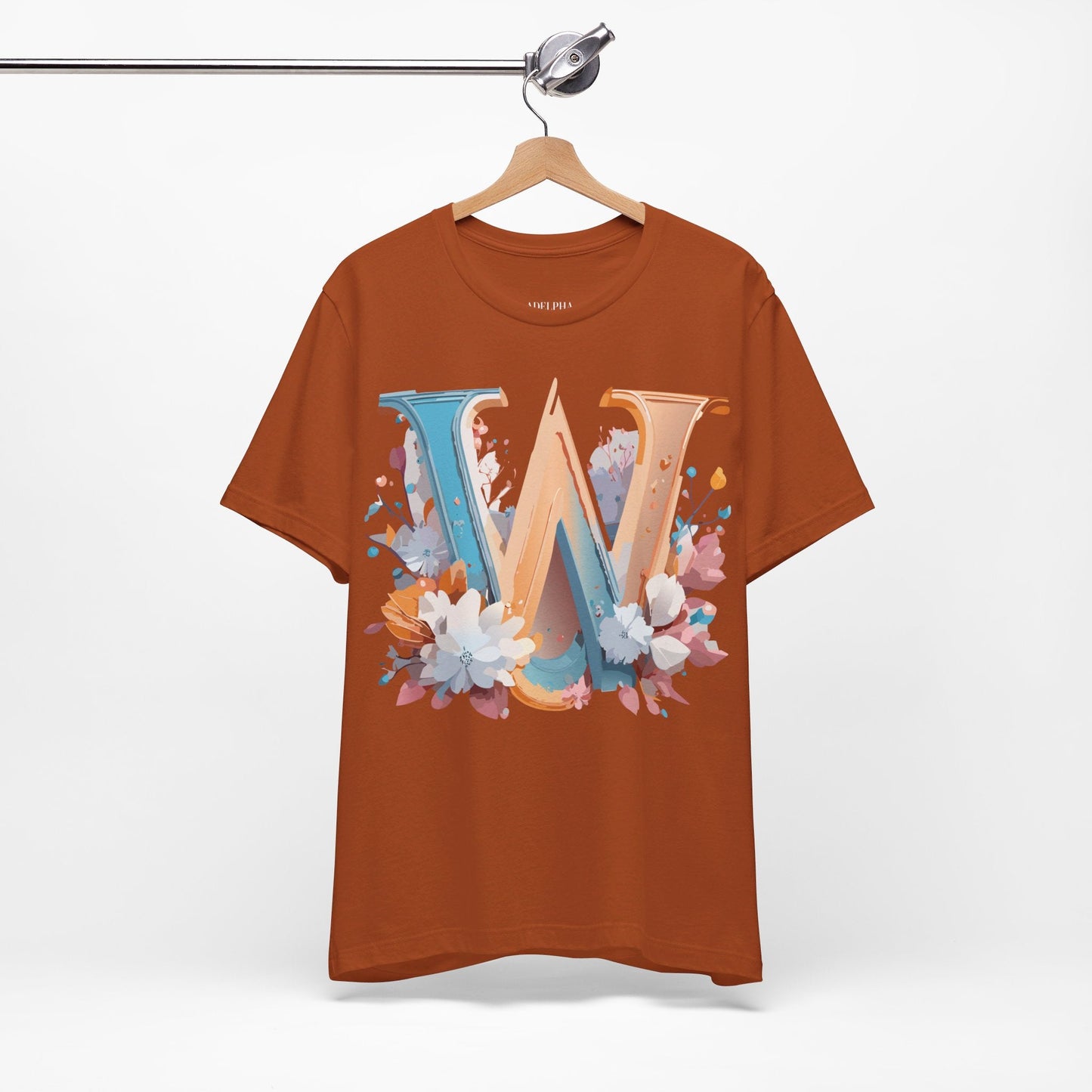 Letter W Shirt Unisex Graphic Tee By Adelpha Featuring Vintage Artwork For Everyday Casual Wear