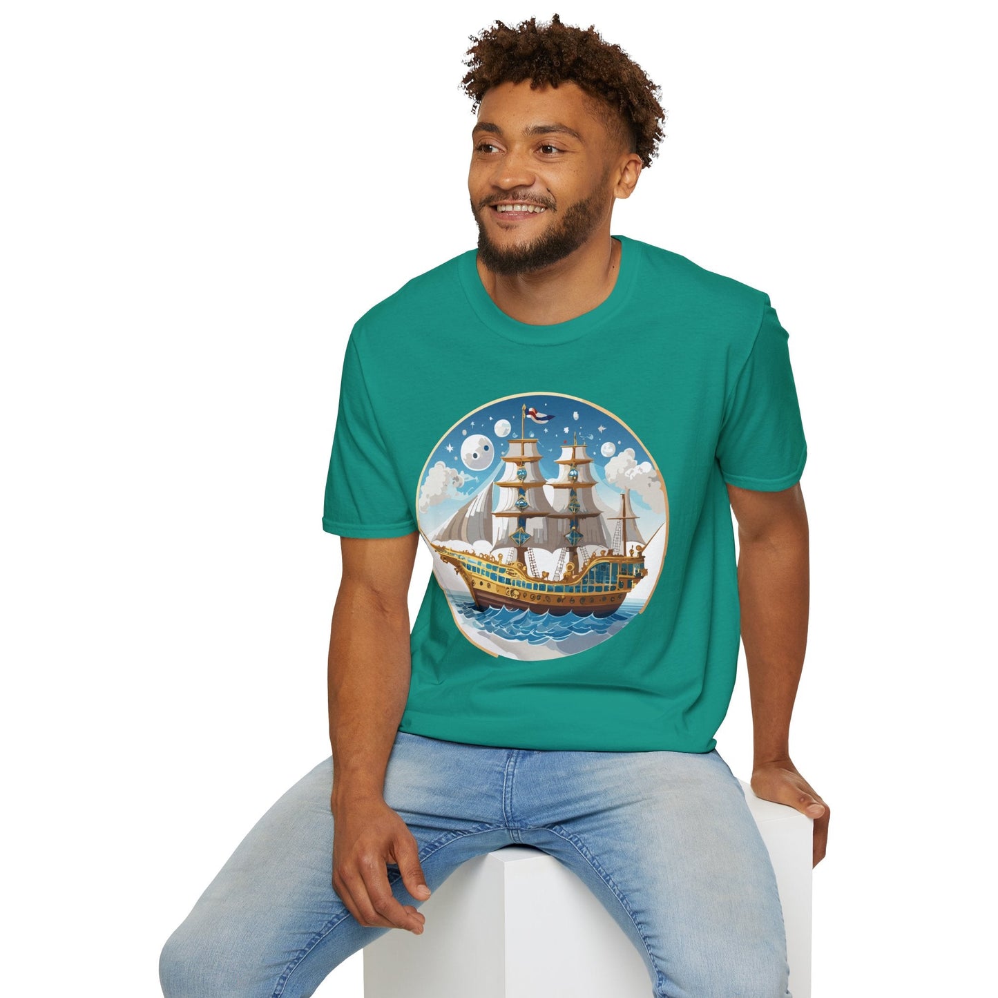 Ship T Shirts Frigate T Shirts Vessel Tee Shirt Unisex Softstyle 100 Percent Ring Spun Cotton Tee